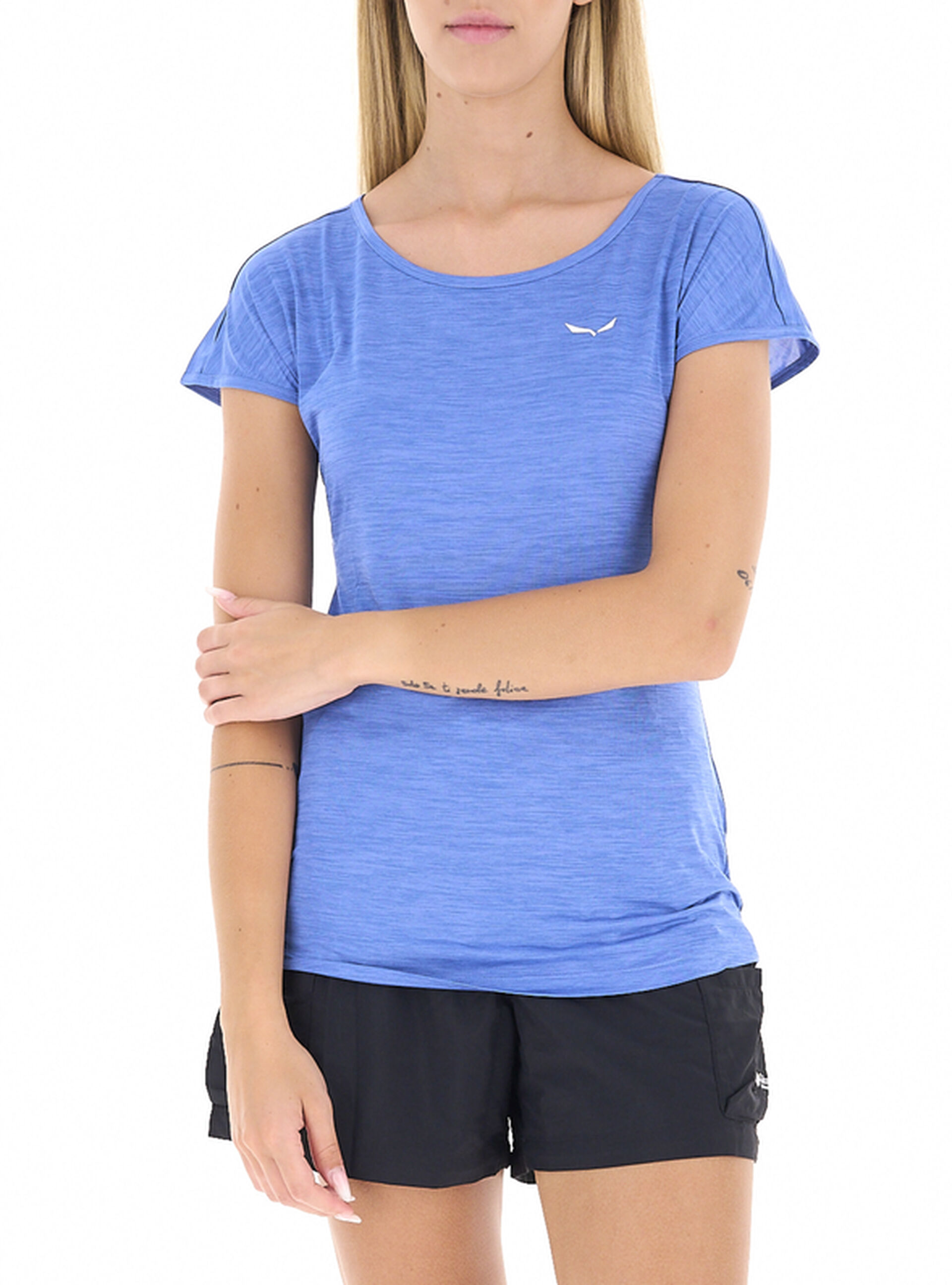 T-shirt tessuto tecnico AZZURRO 44/38