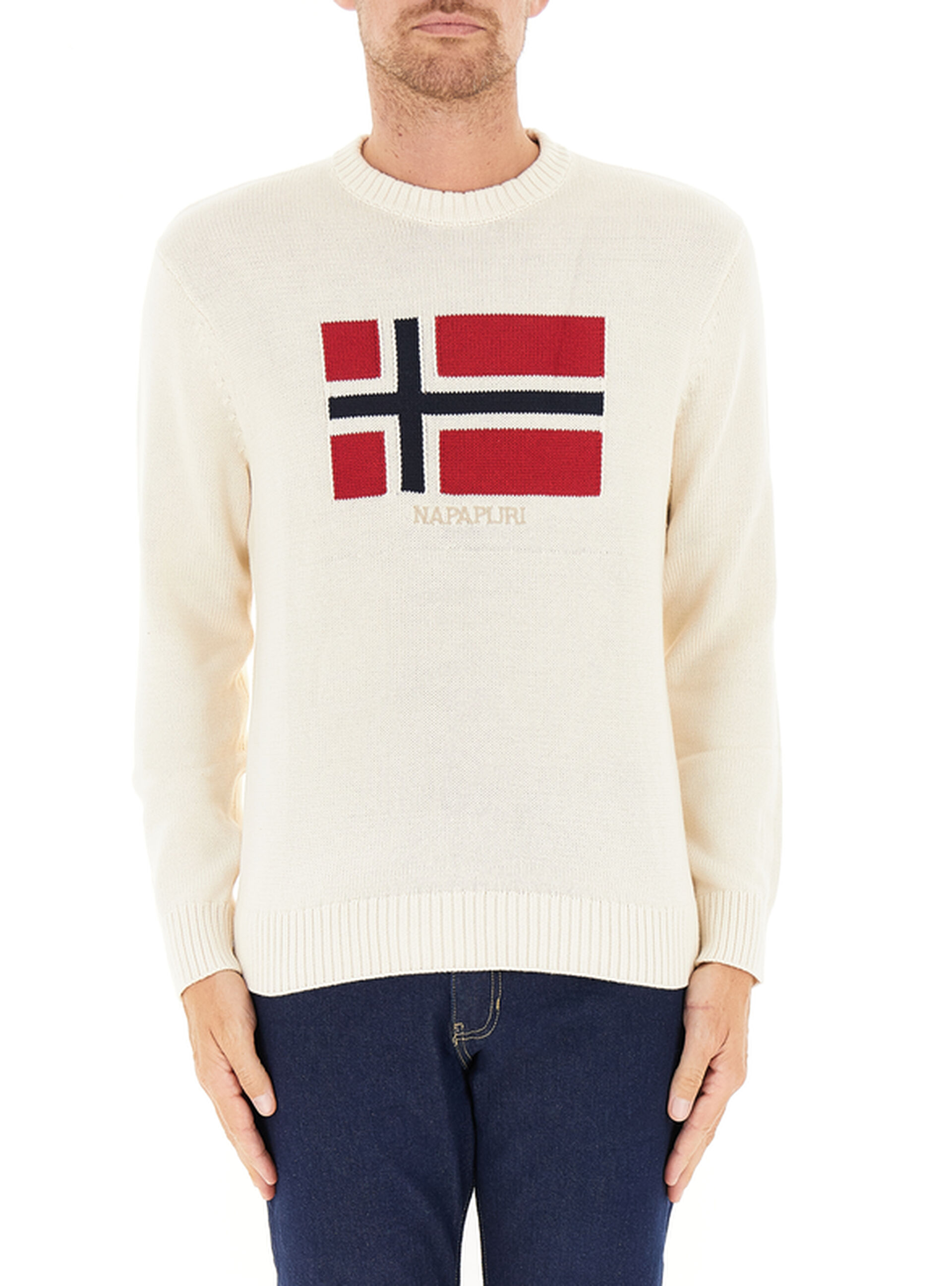 Maglione girocollo AVORIO M