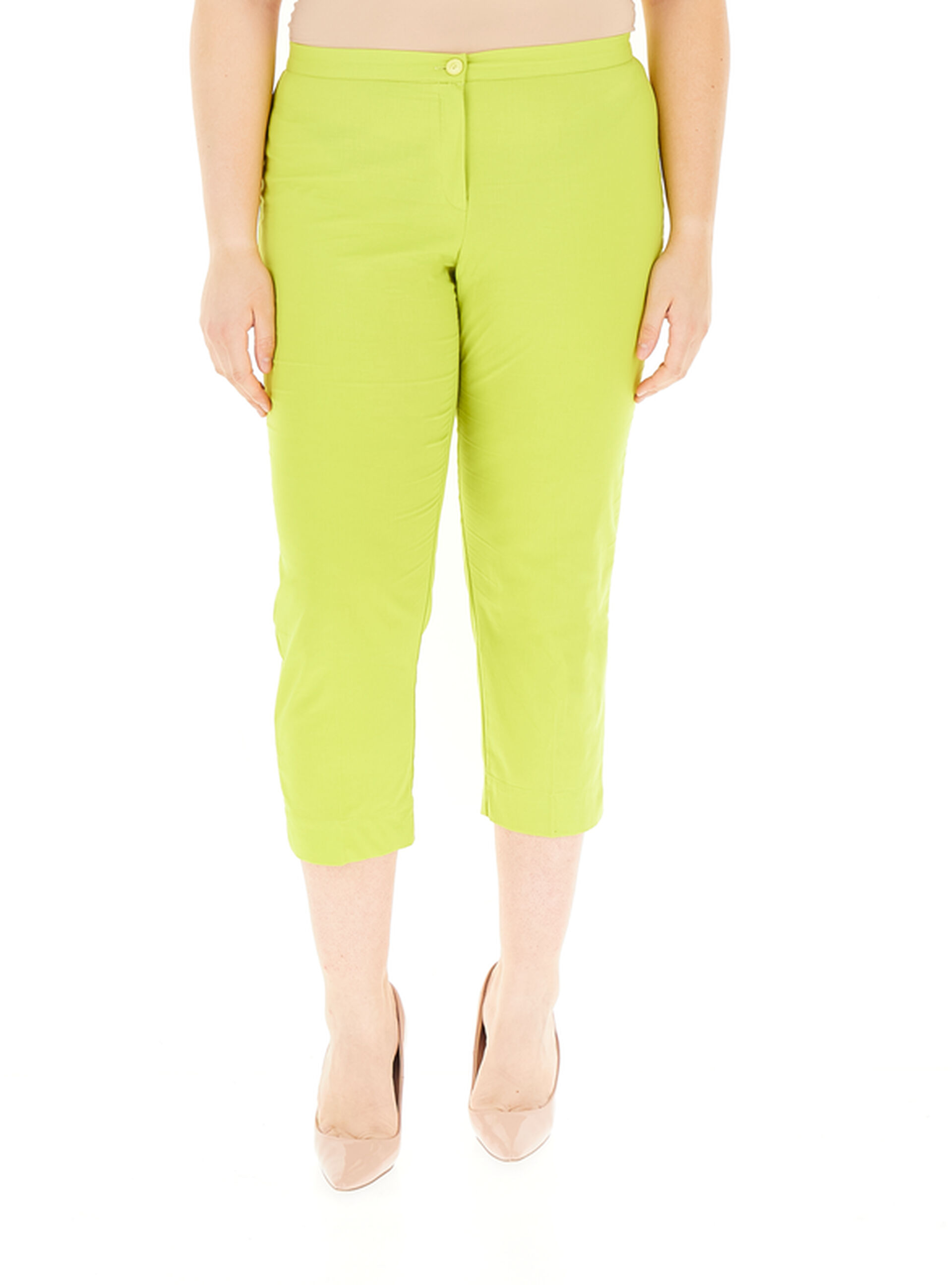 Pantalone cropped VERDE LIME