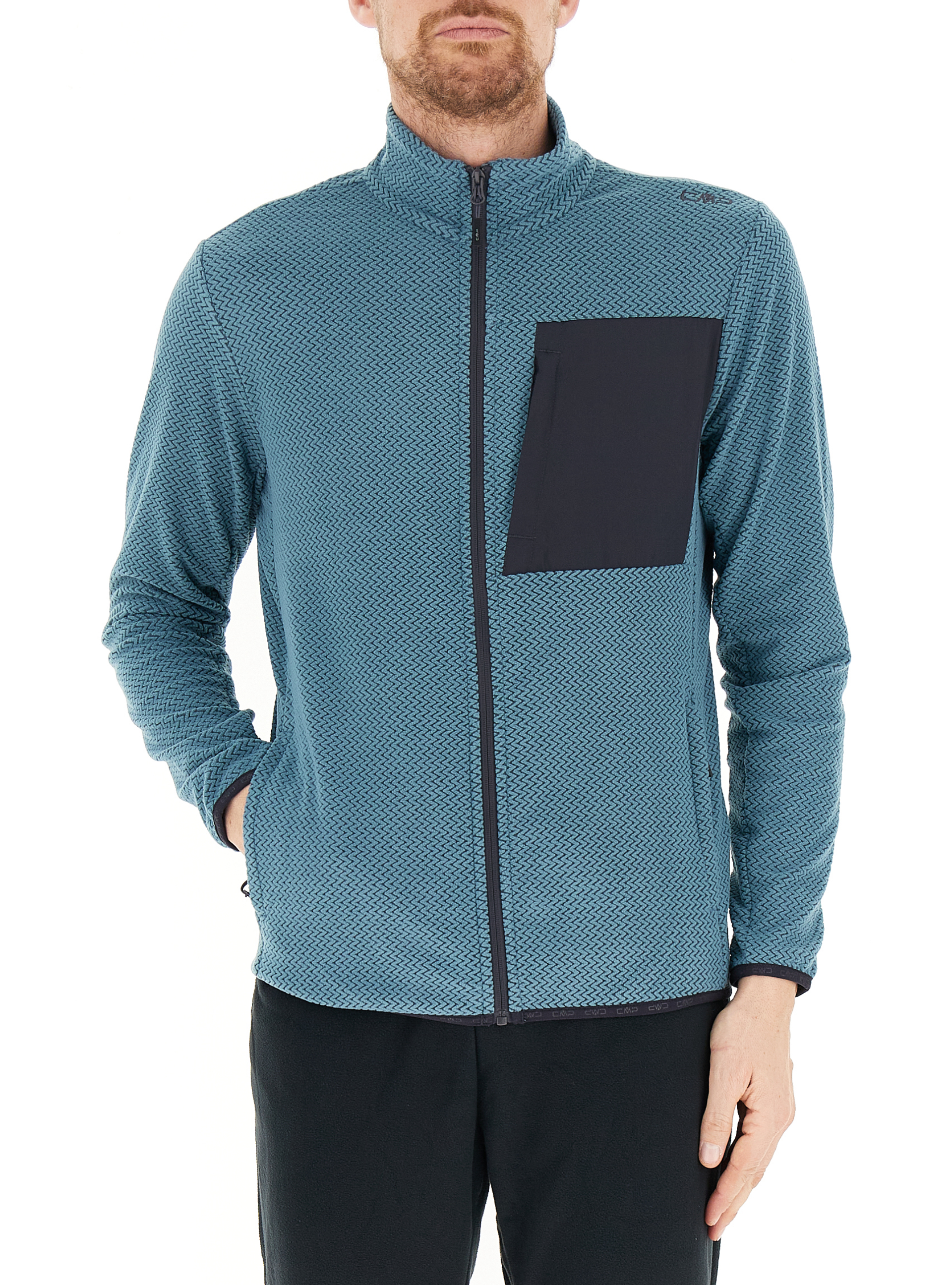 Pile con zip AZZURRO POLVERE 56
