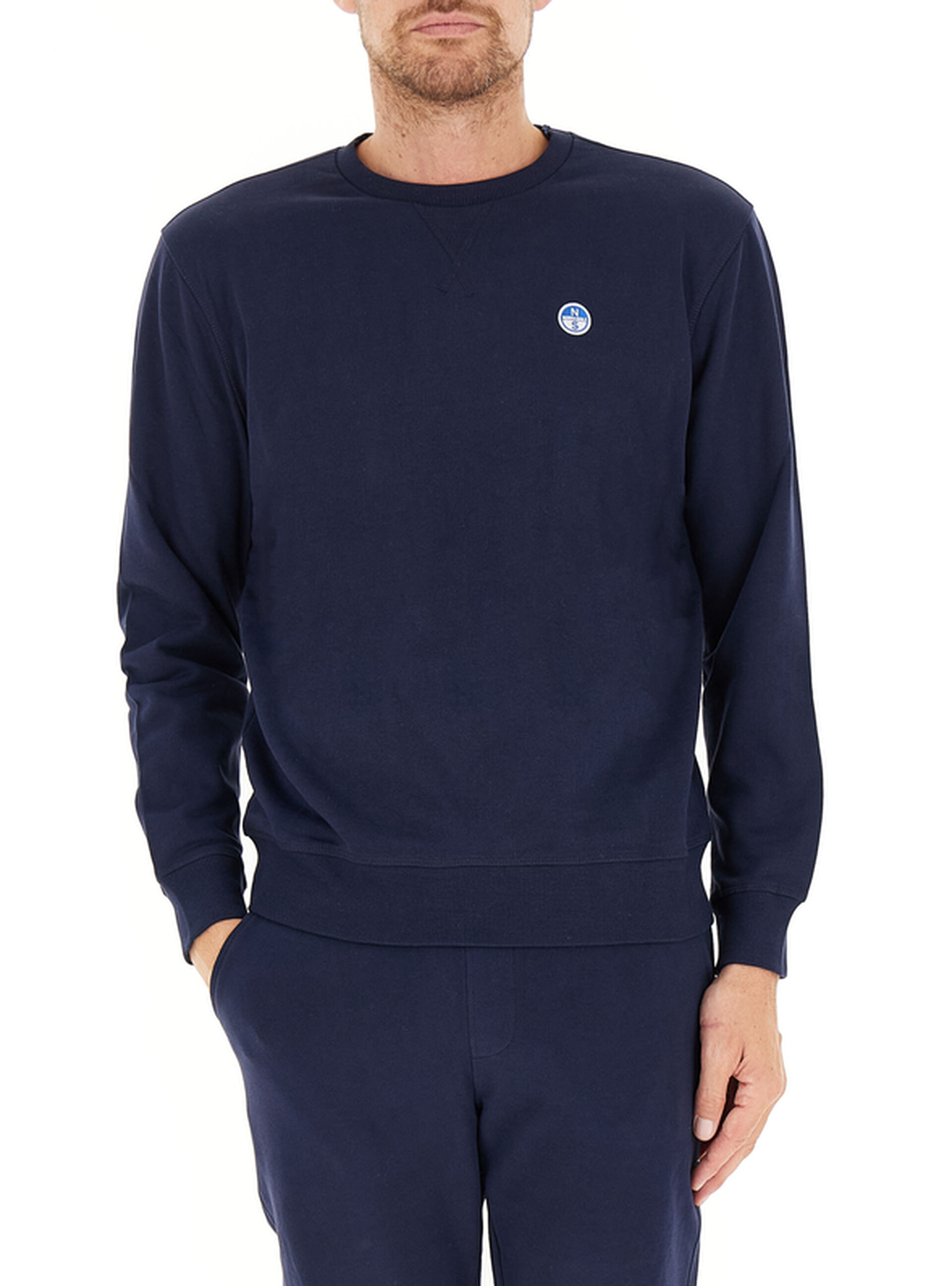 Felpa in cotone BLU SCURO