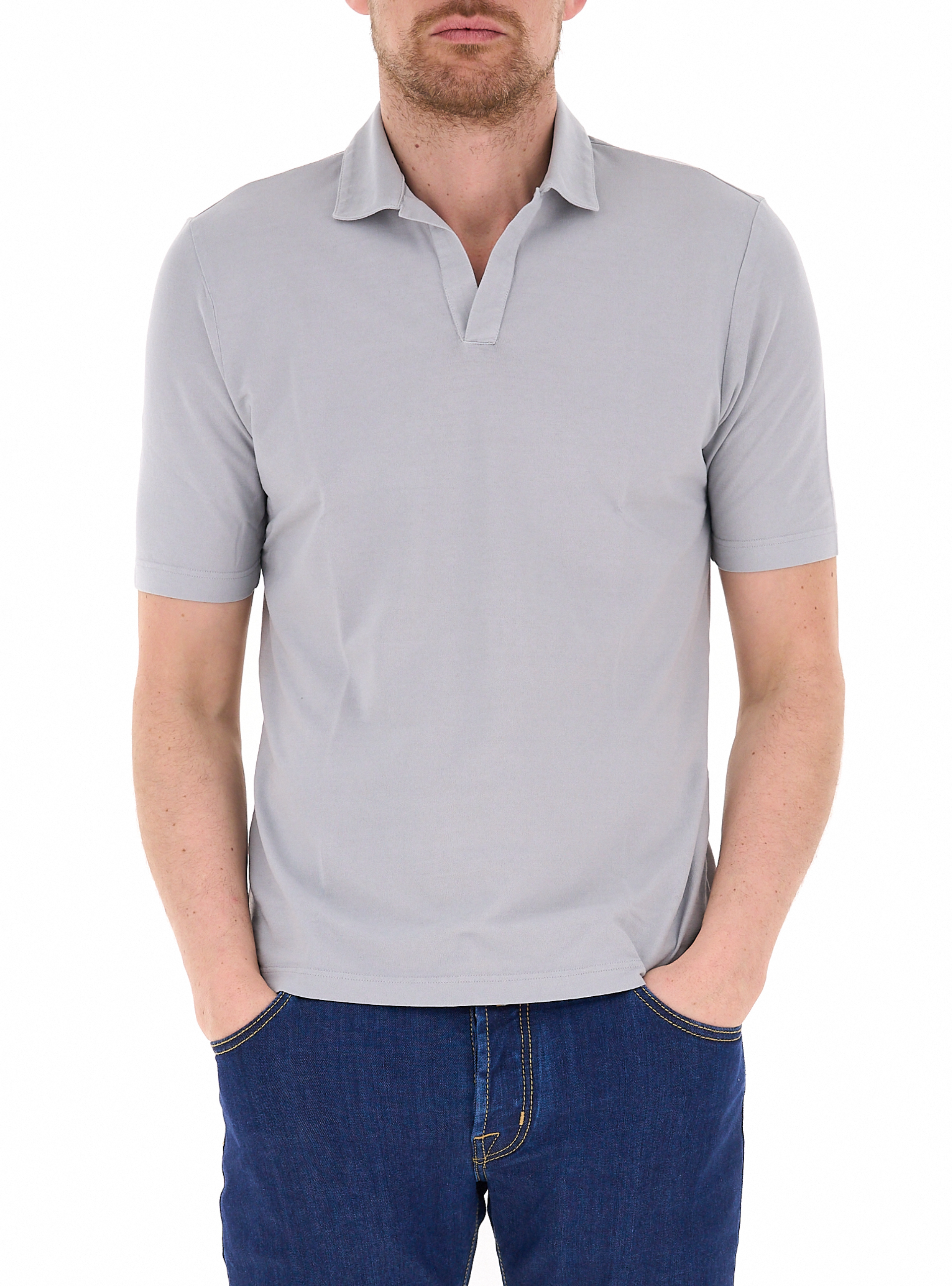 Polo in cotone GRIGIO 52