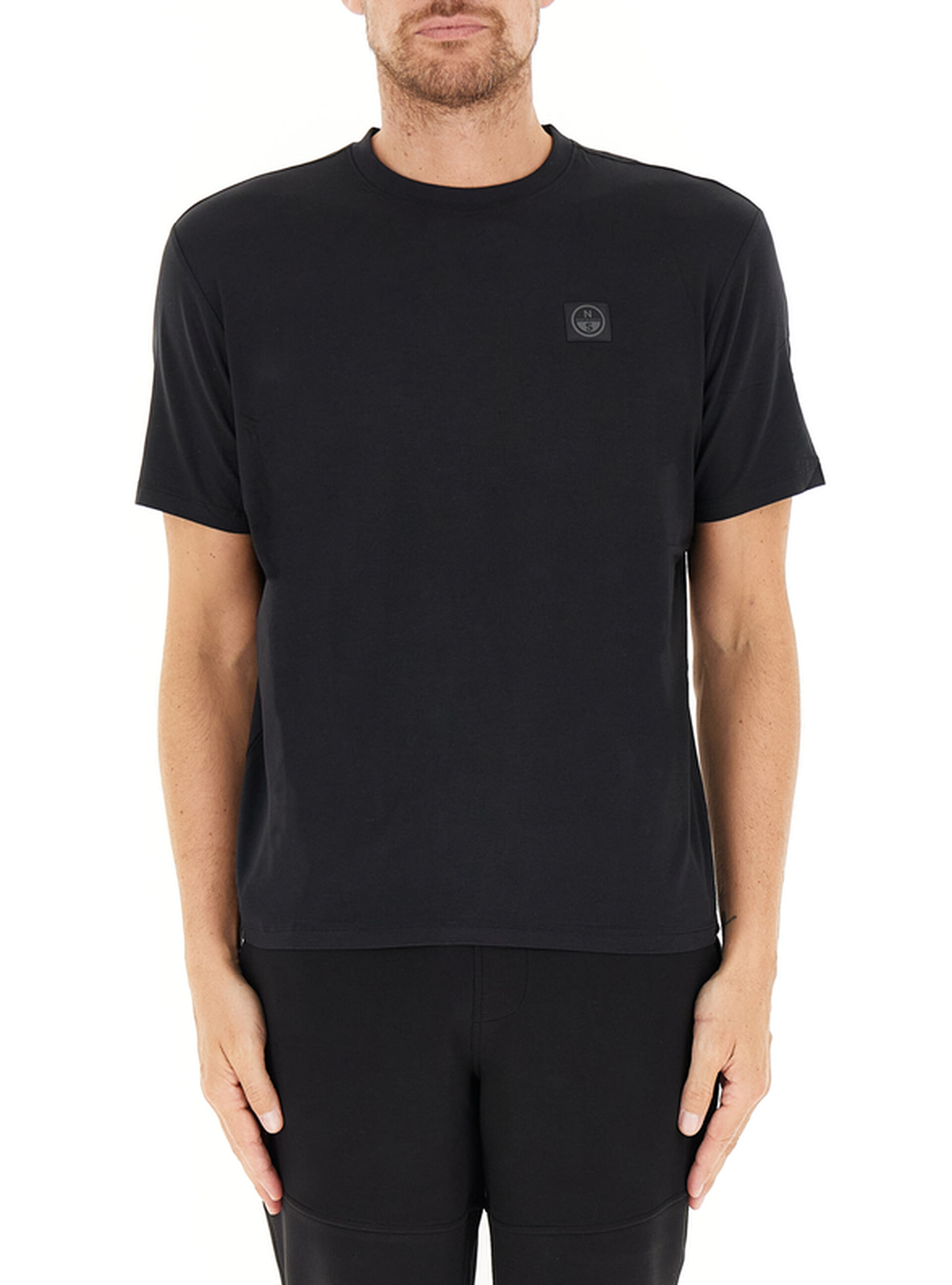 North Sails T-shirt in cotone NERO