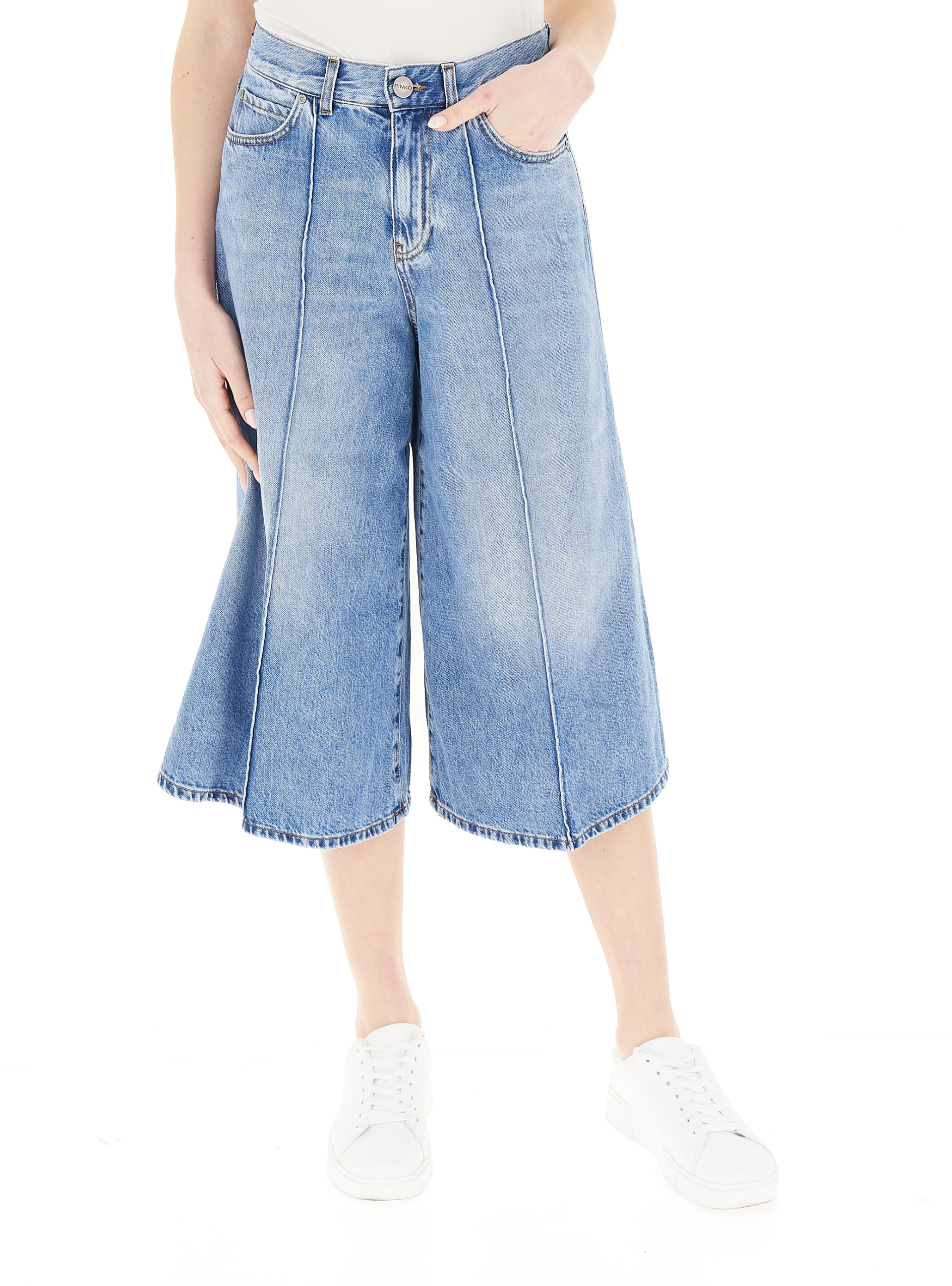 Pinko Bermuda in jeans AZZURRO