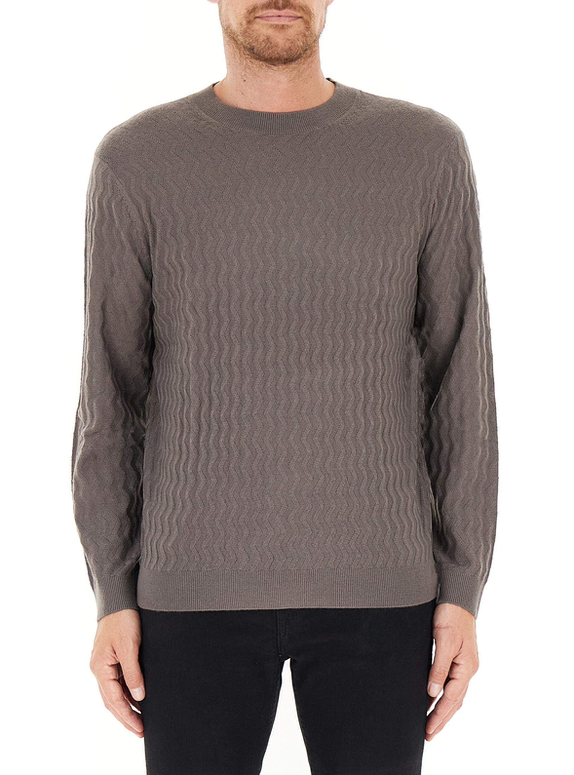 Maglione misto lana GRIGIO XL