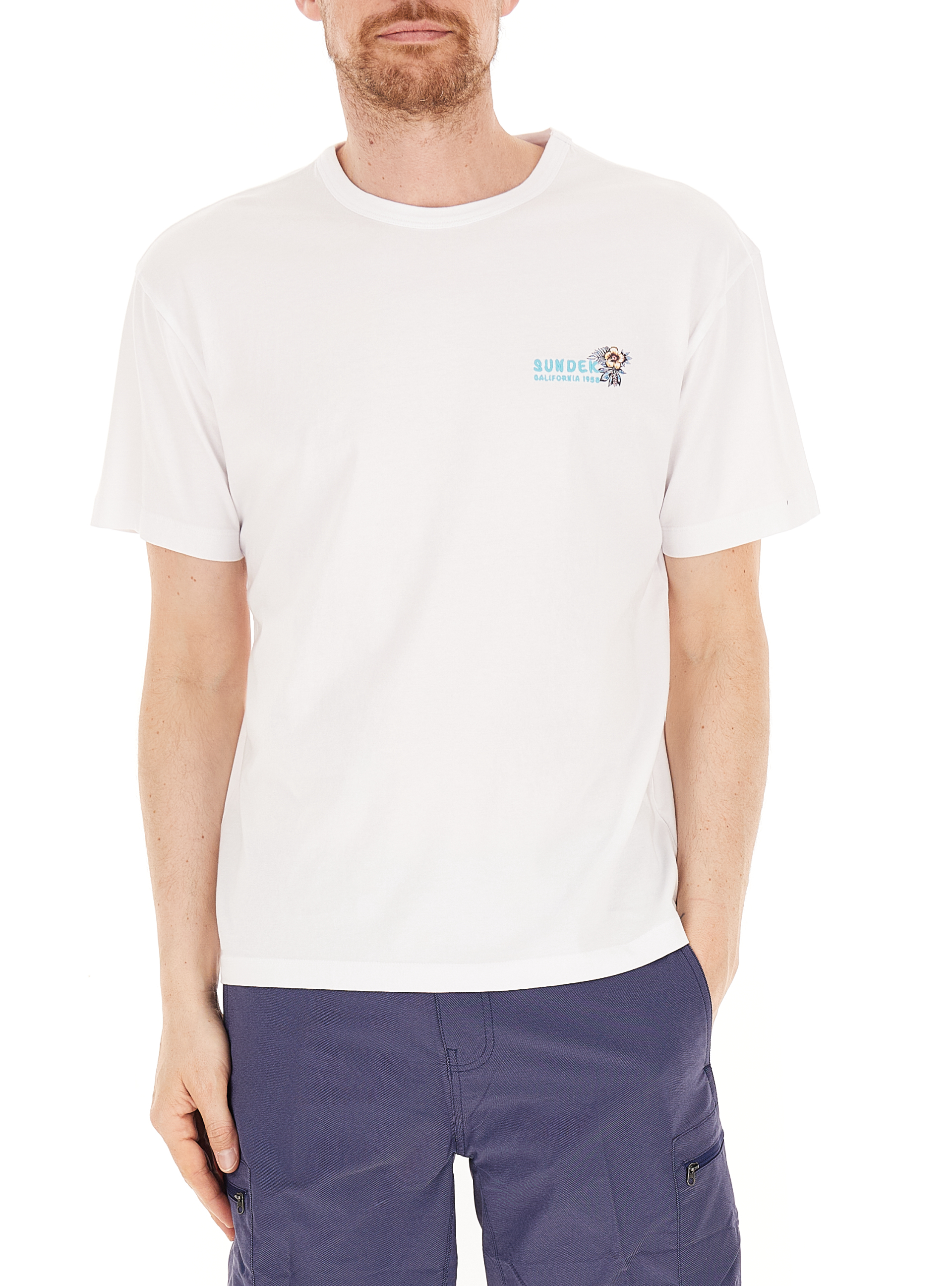 SUNDEK T-shirt girocollo PANNA