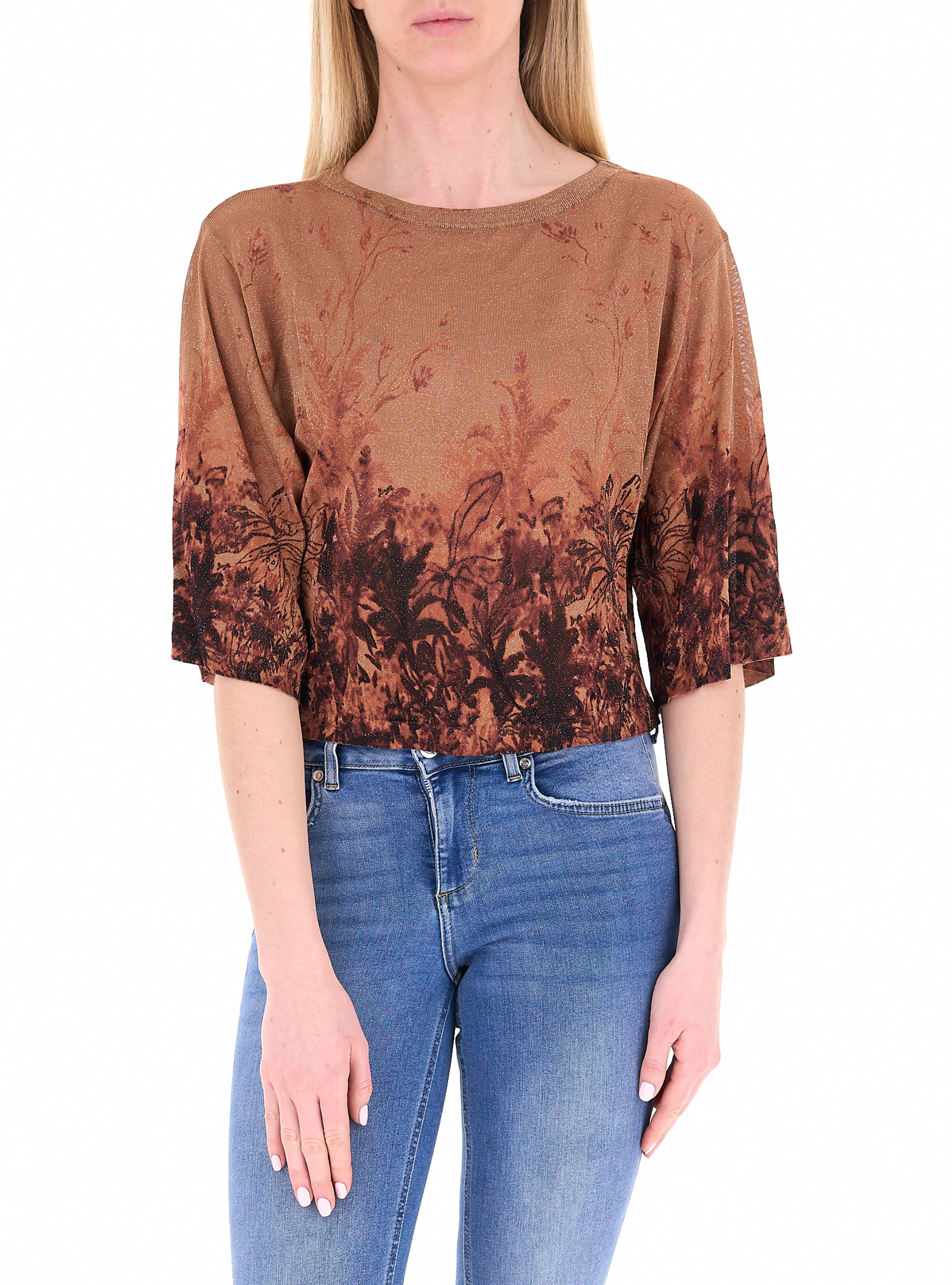 LIU JO Maglia in viscosa MARRONE