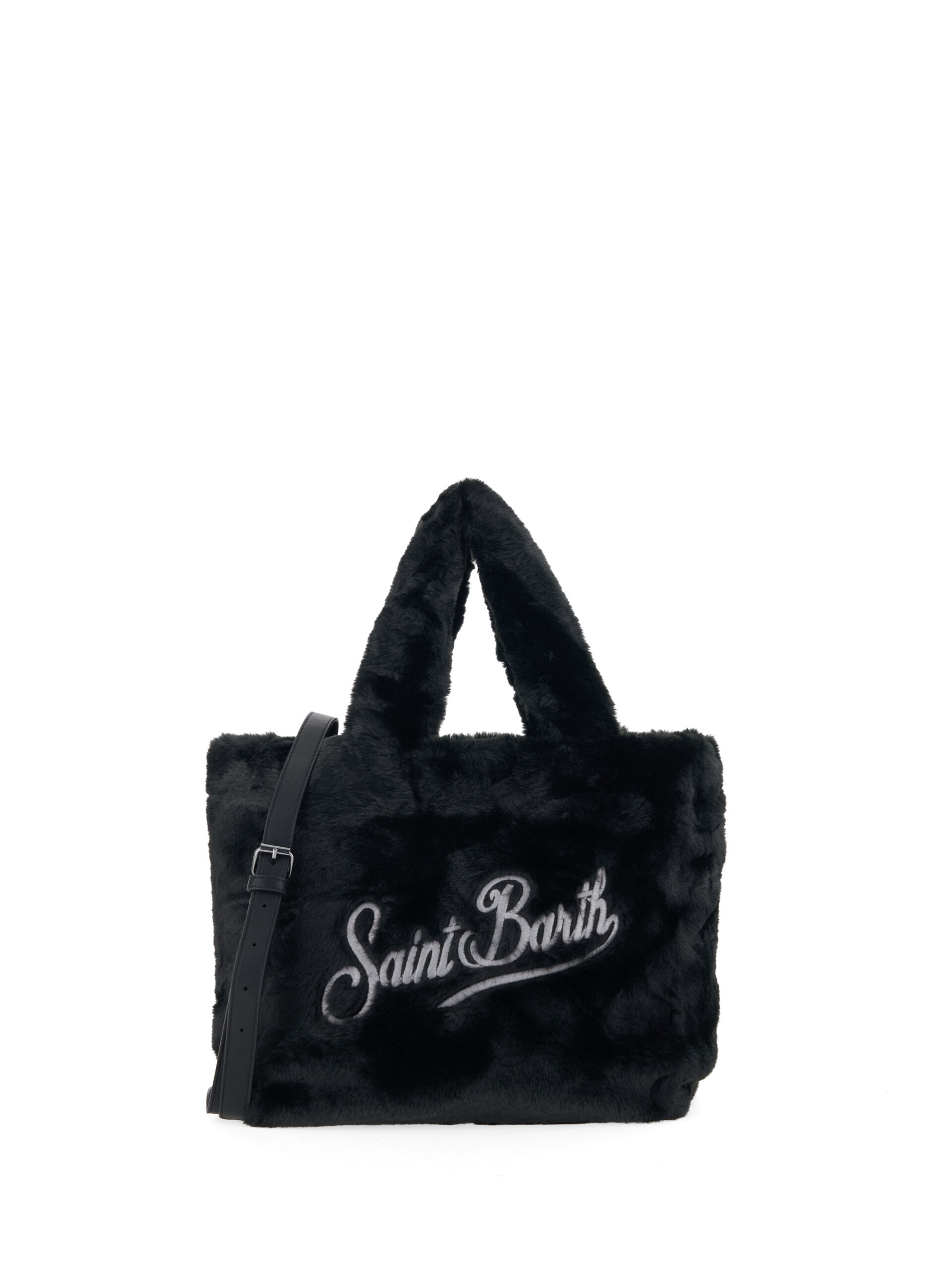 Borsa finta pelliccia NERO