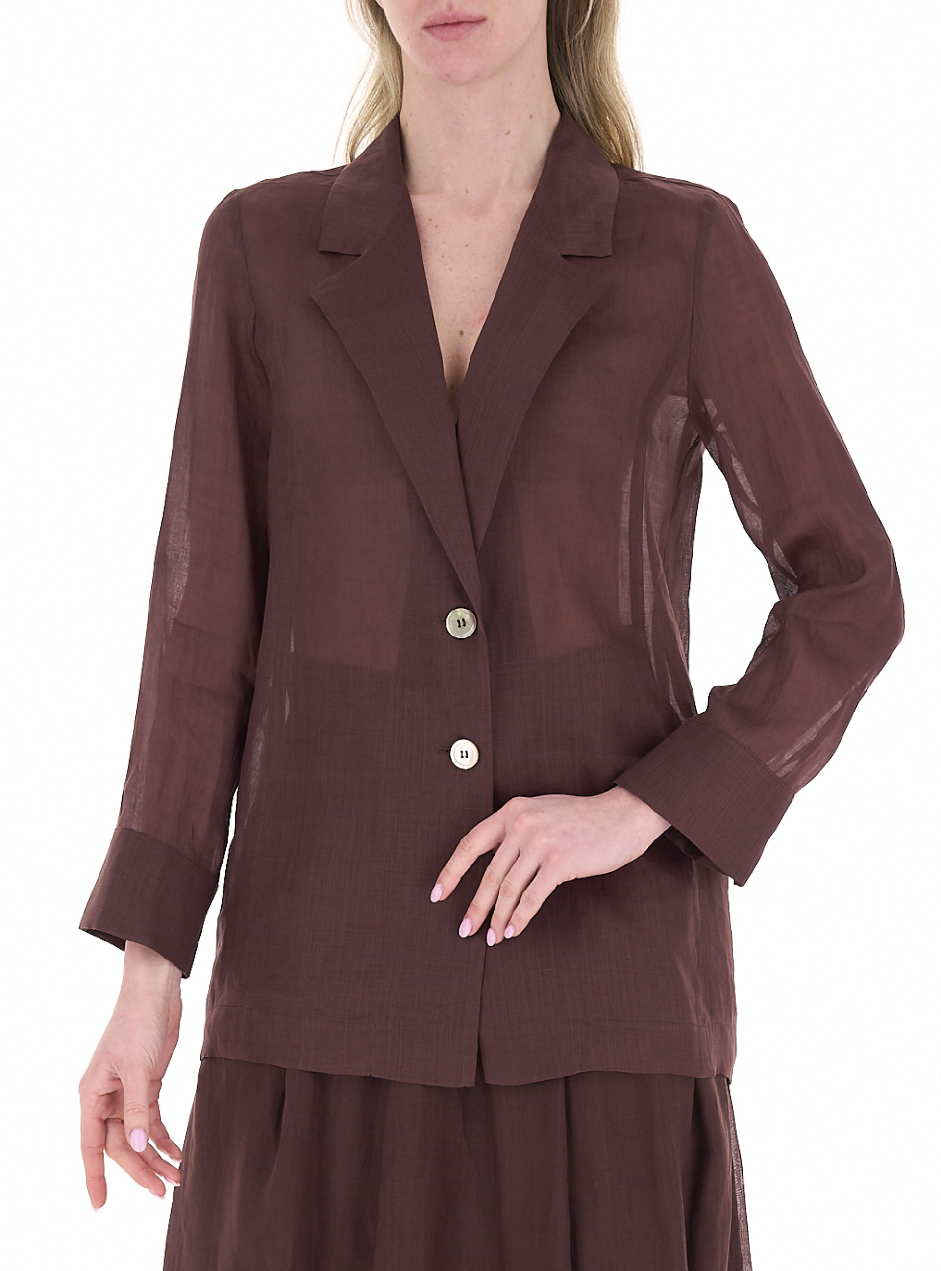 Marella Blazer in lino TERRA