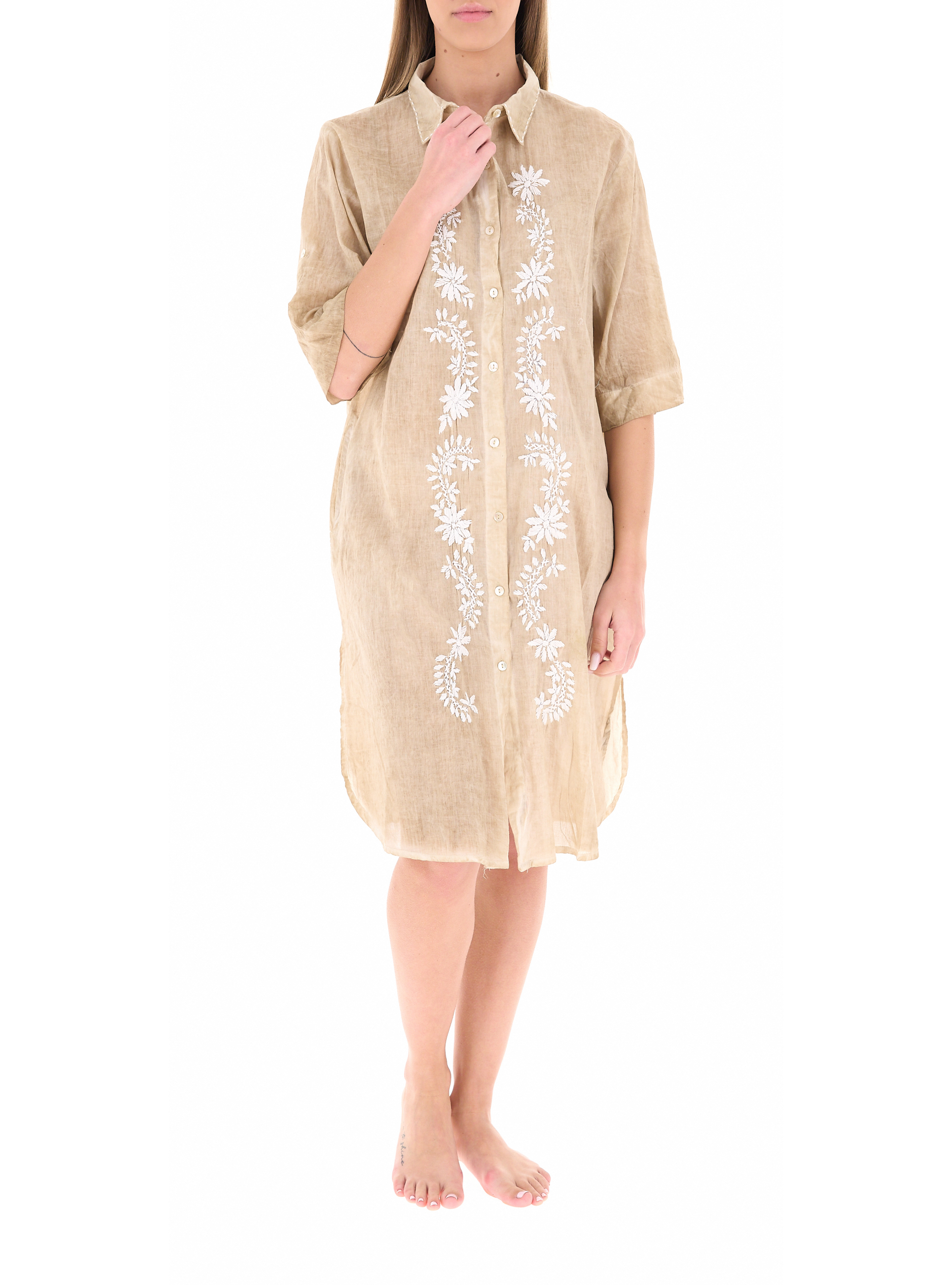 Abito copricostume caftano BEIGE