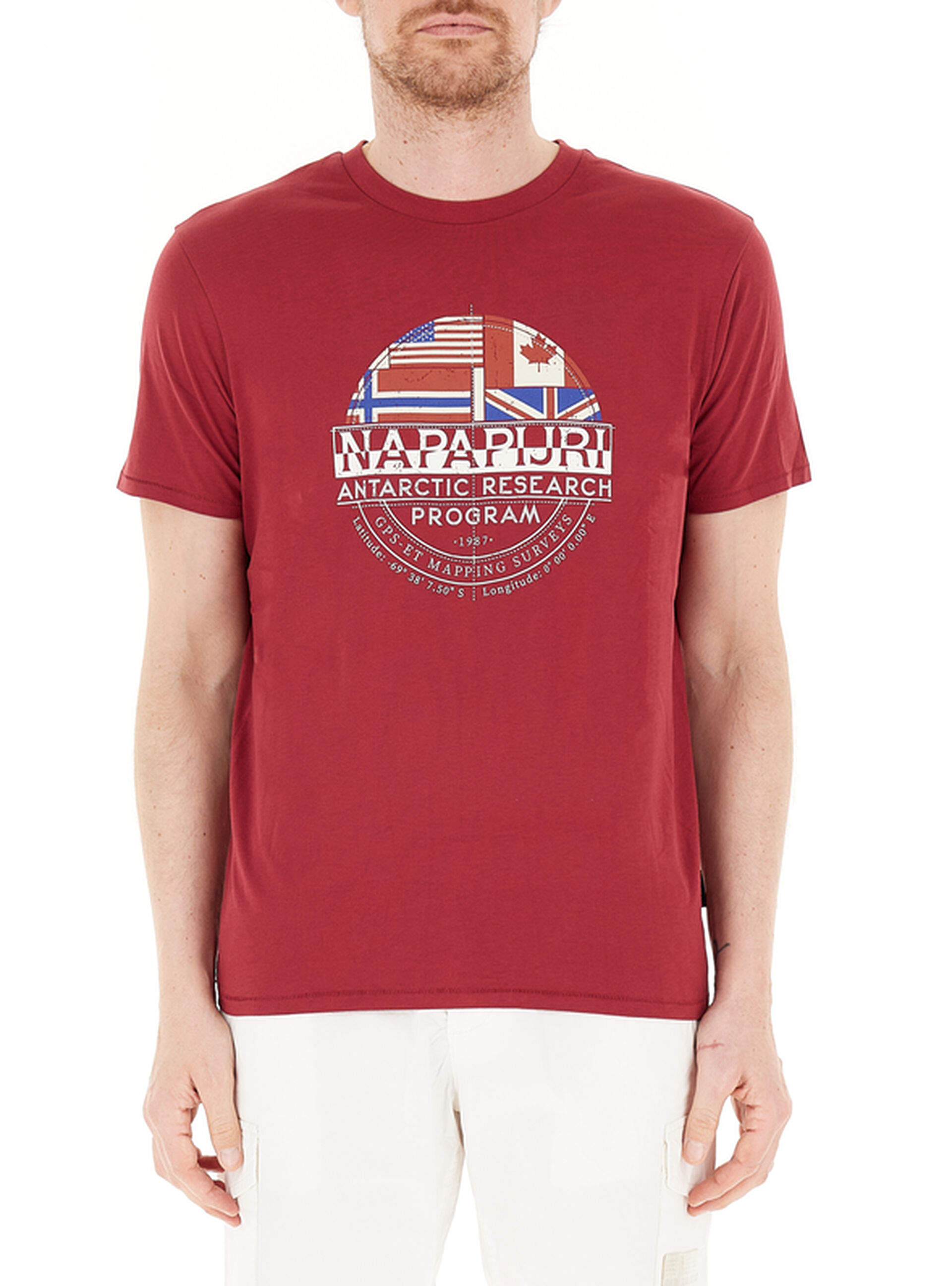 Napapijri T-shirt girocollo ROSSO
