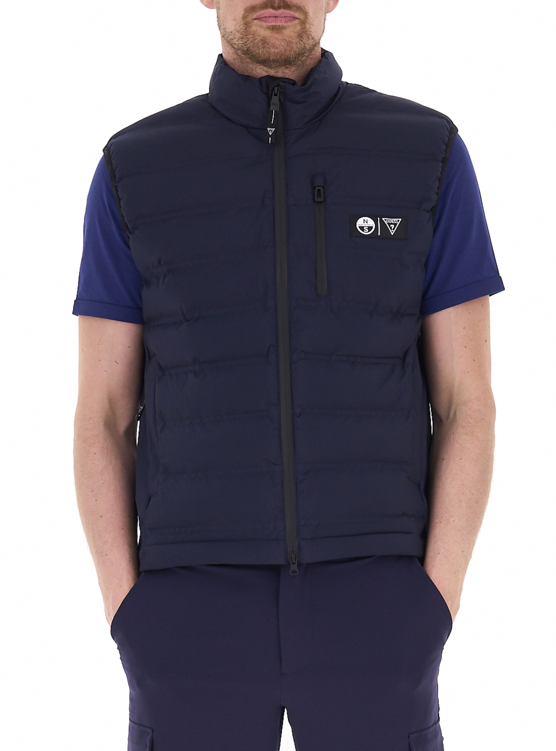 Piumino smanicato BLU NAVY L