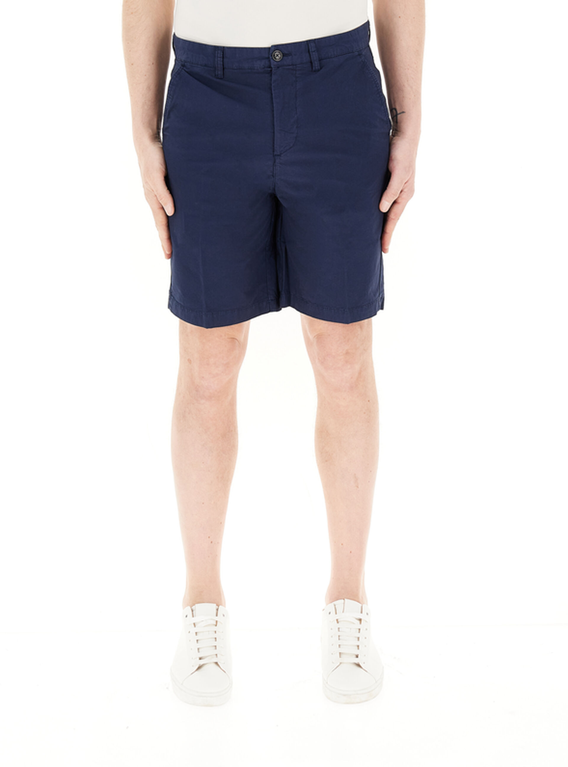 Bermuda in cotone BLU SCURO