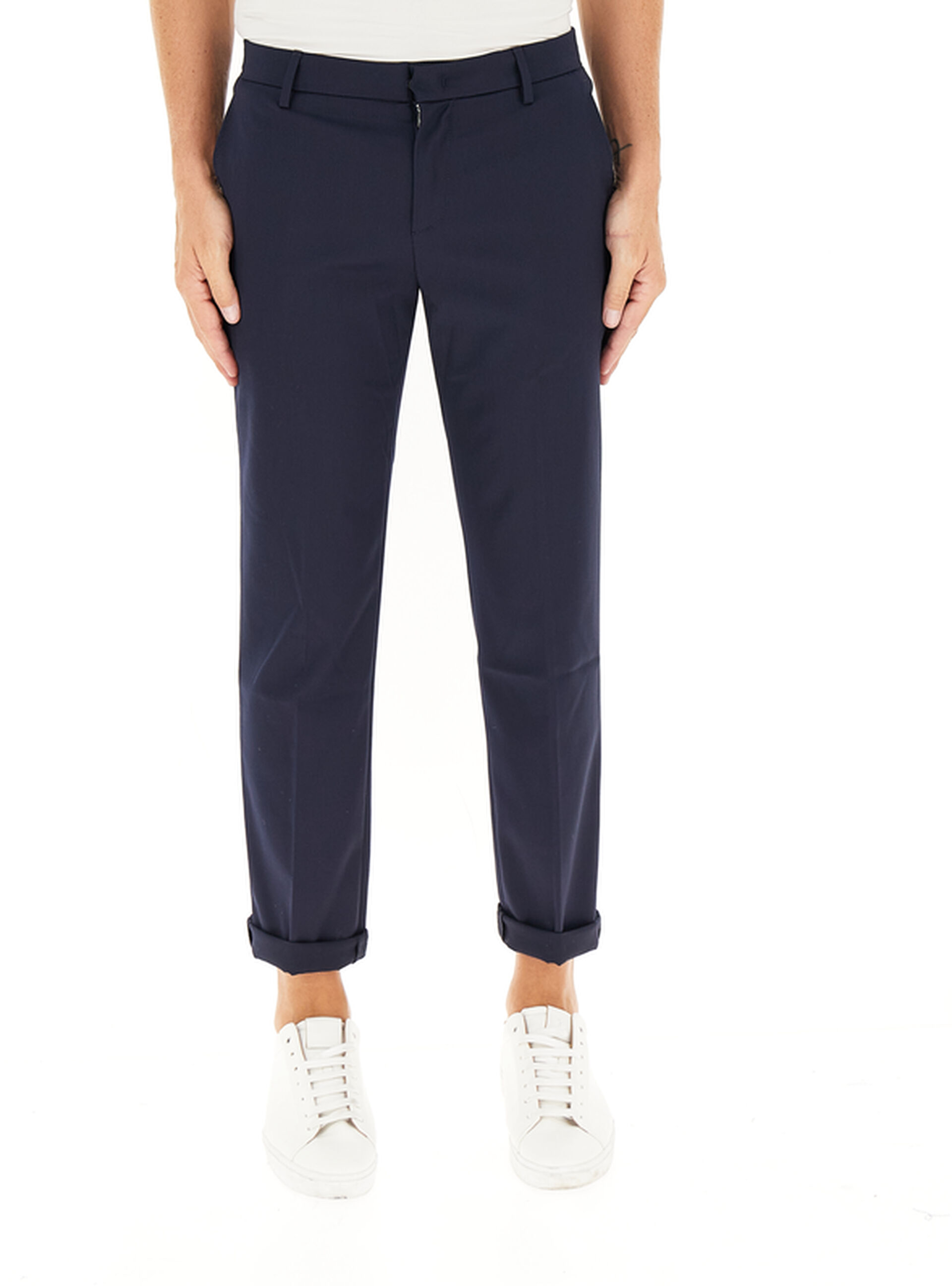 Pantalone misto lana BLU SCURO