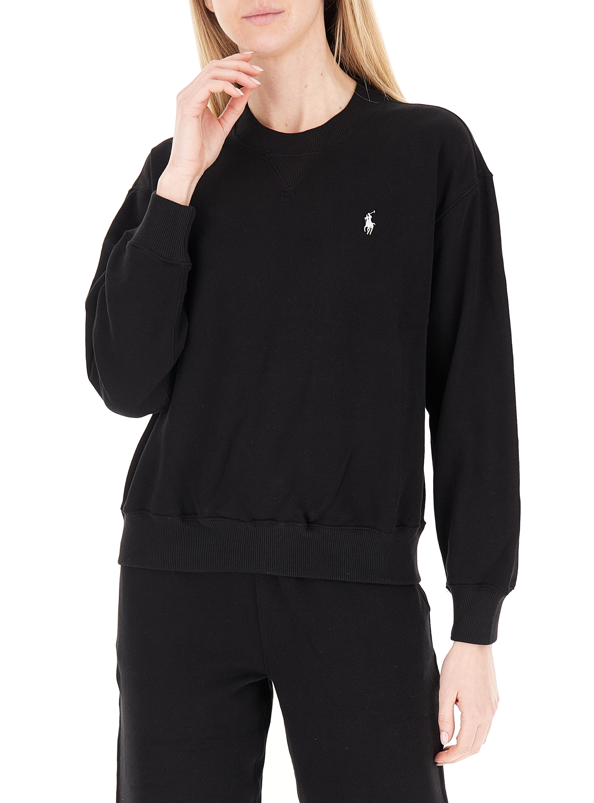 Felpa girocollo POLO NERO L