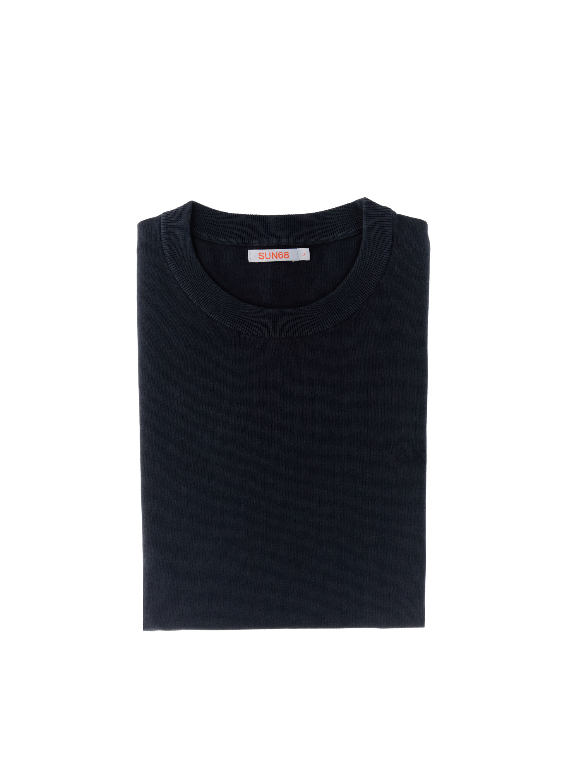 SUN68 Maglia in cotone BLU NOTTE