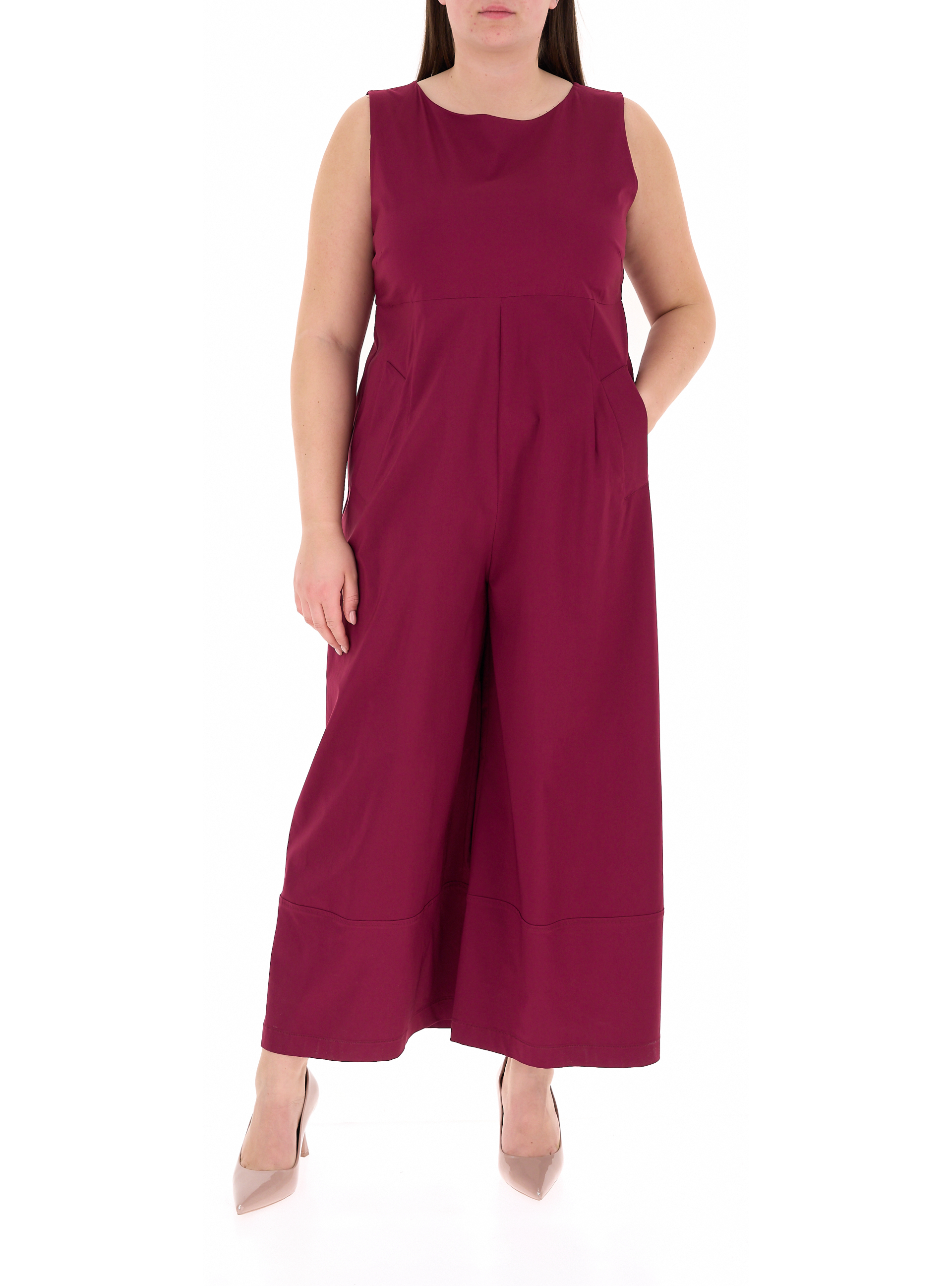 JURERE Jumpsuit smanicata BORDEAUX