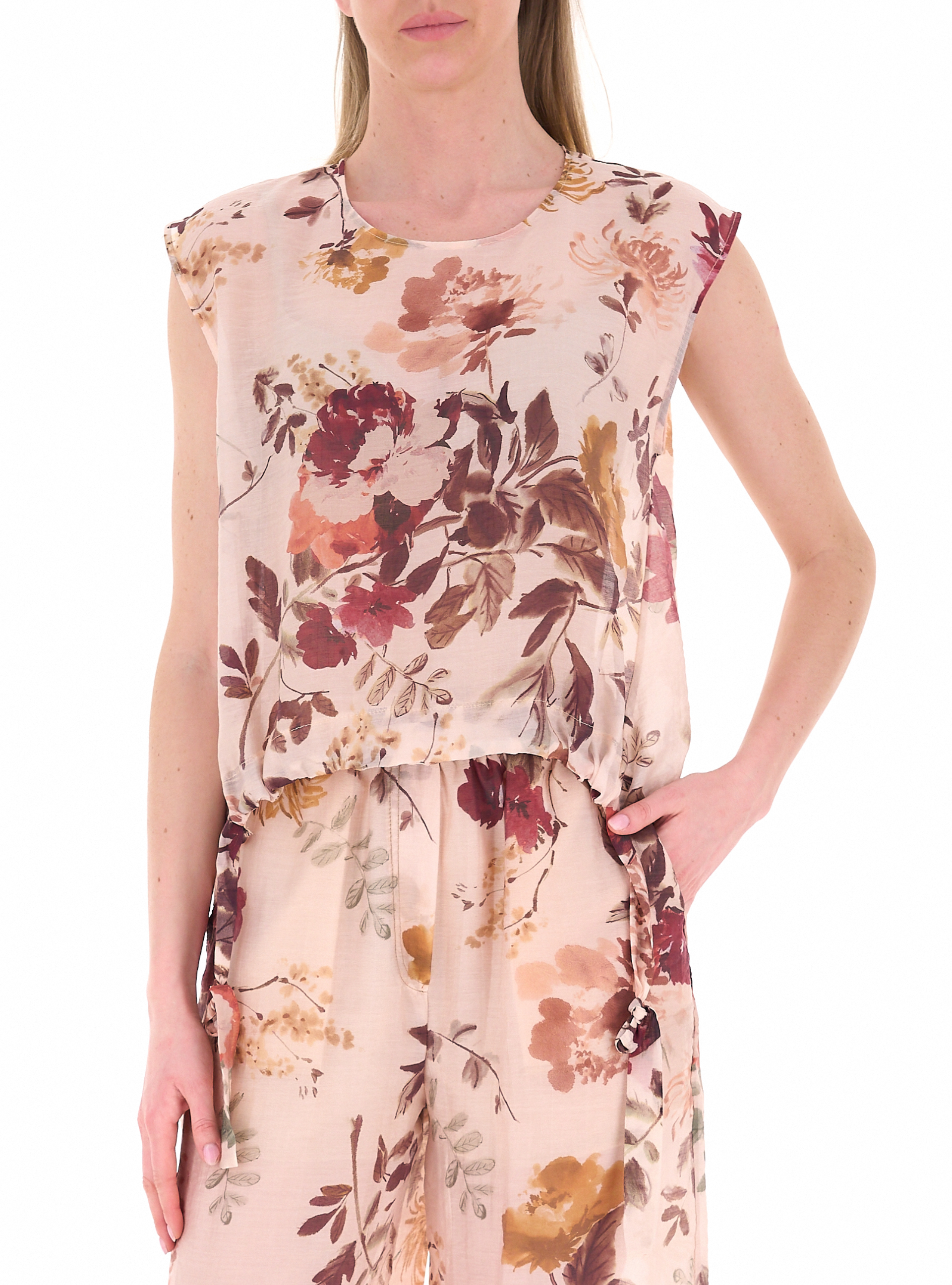 VICOLO Blusa smanicata ROSA M