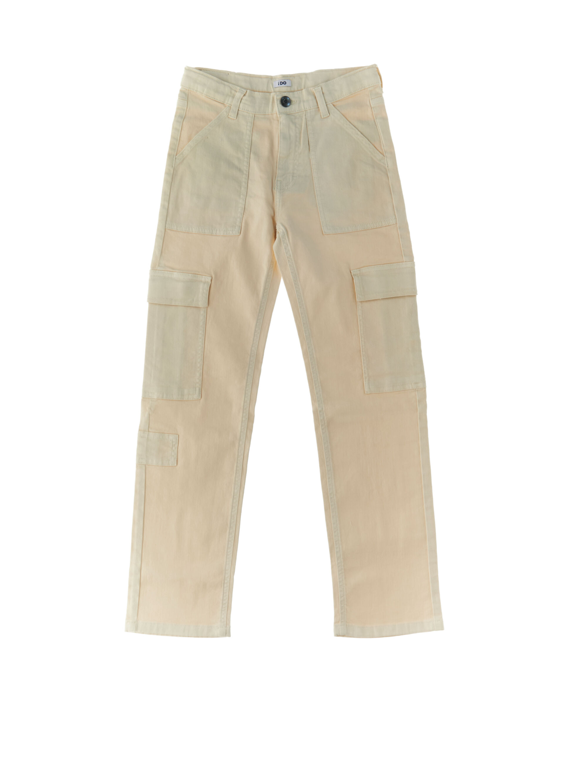 IDO Pantalone Cotone Cargo SABBIA