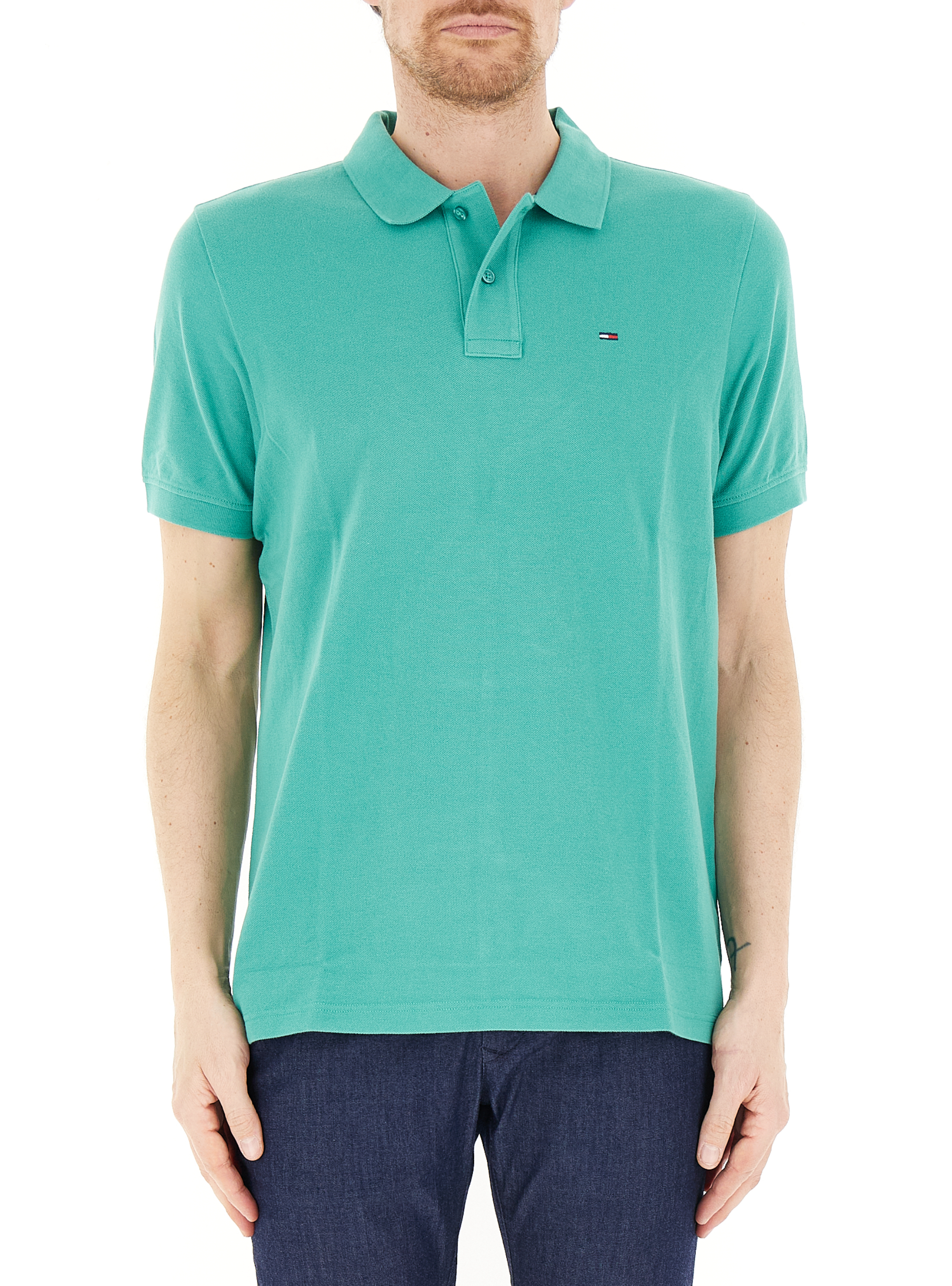 Polo in cotone TURCHESE XL
