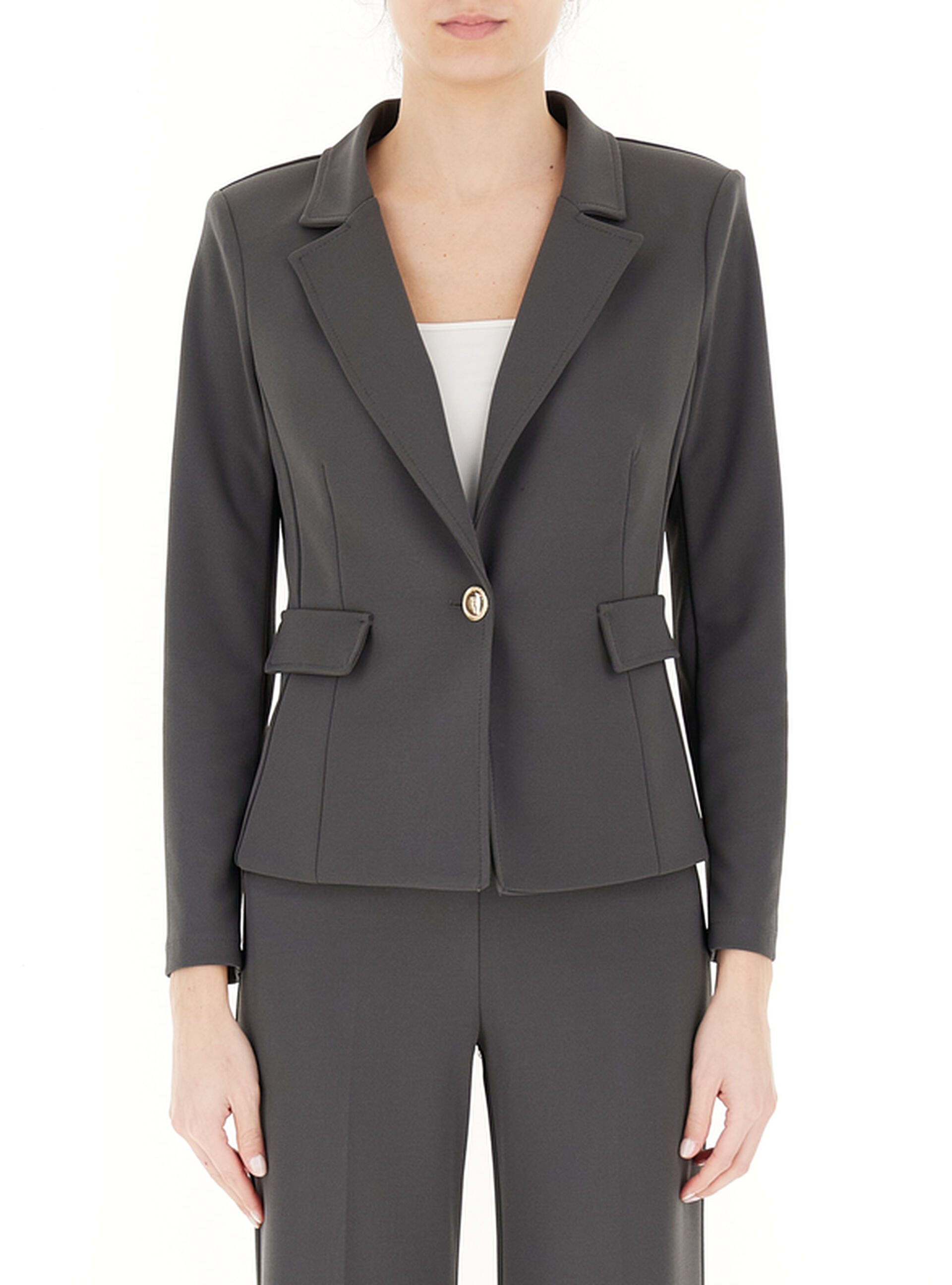 Blazer monopetto ANTRACITE