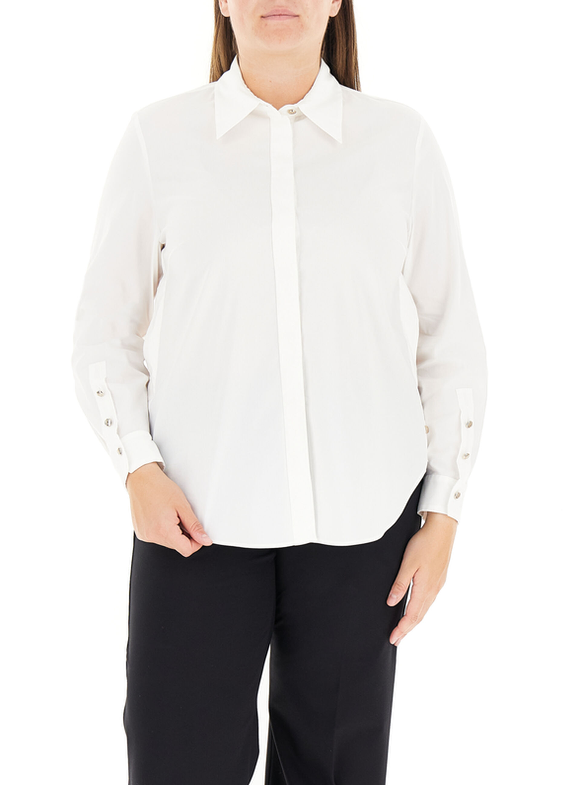 Camicia misto cotone BIANCO