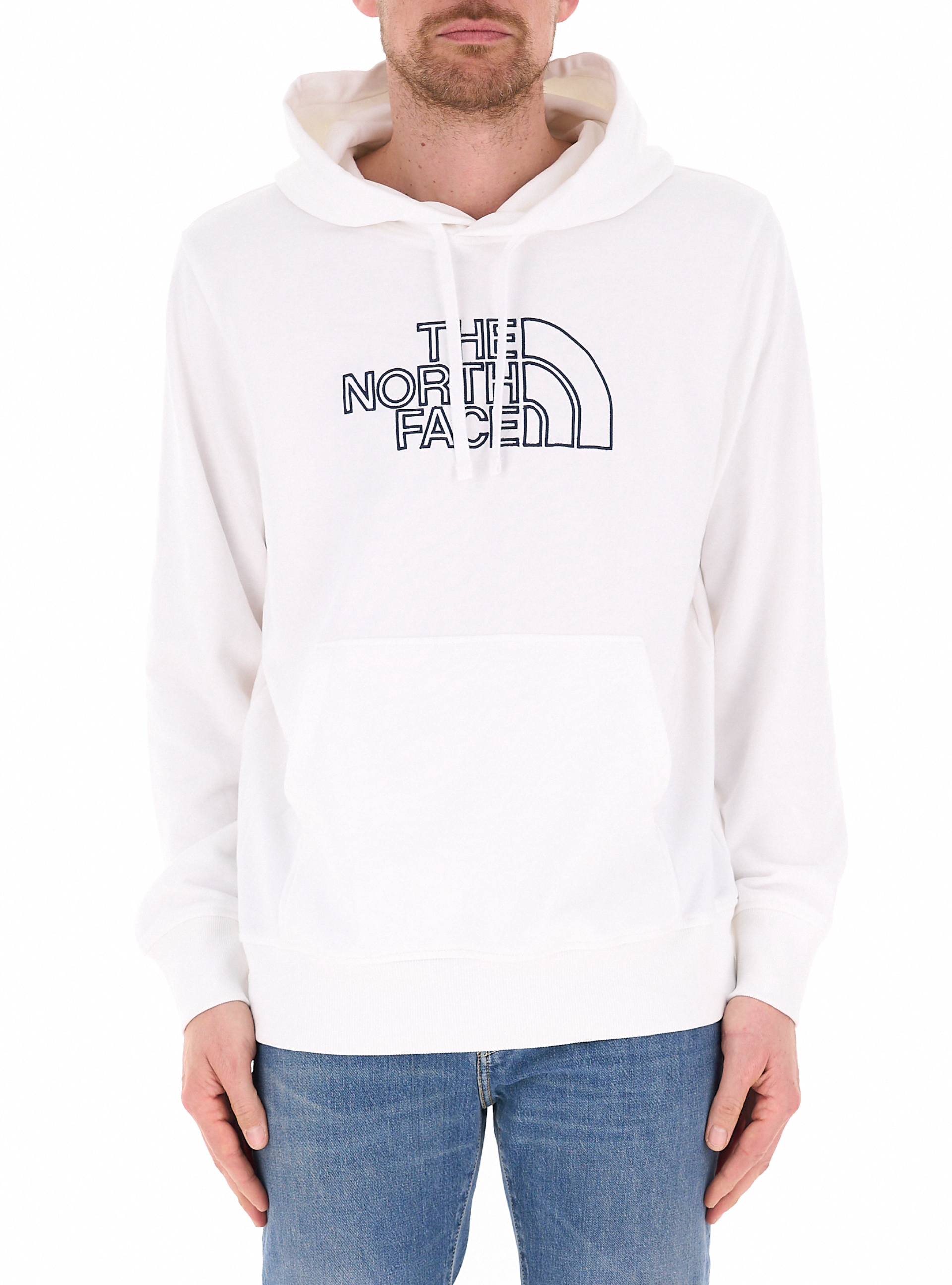Felpa con cappuccio BIANCO L