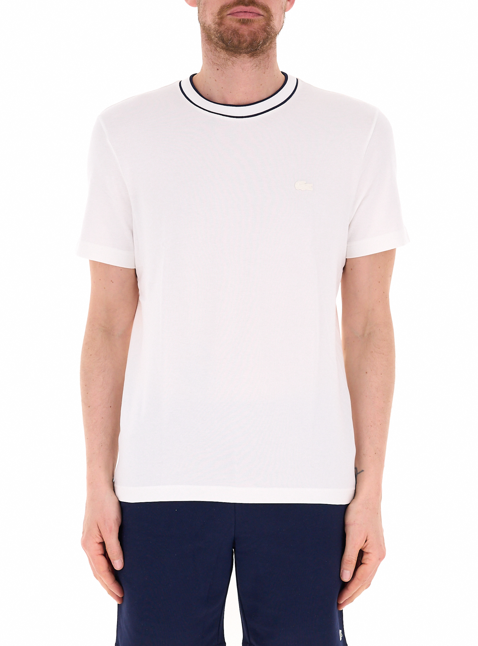 Lacoste T-shirt in cotone PANNA