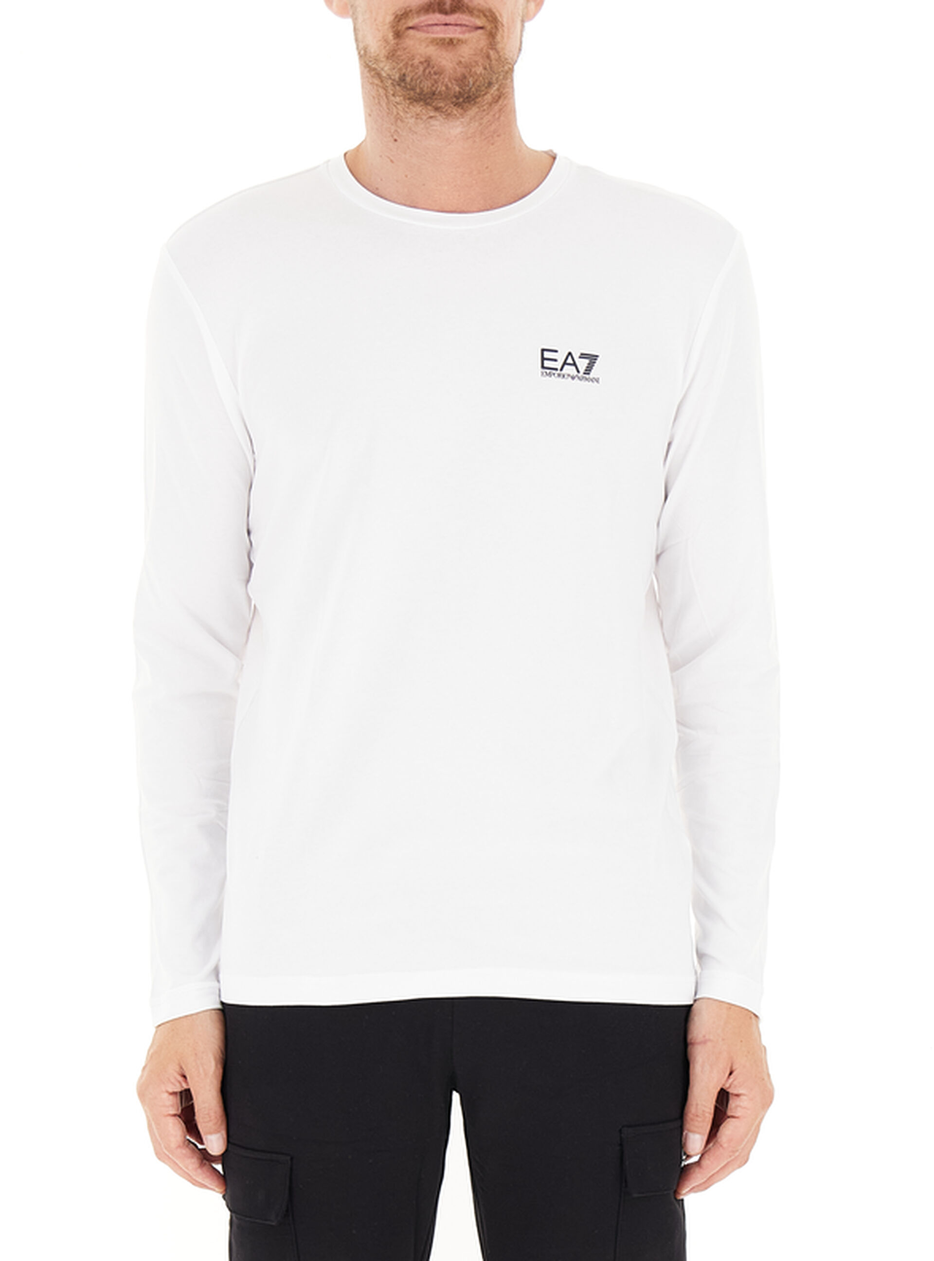 T-shirt maniche lunghe BIANCO L