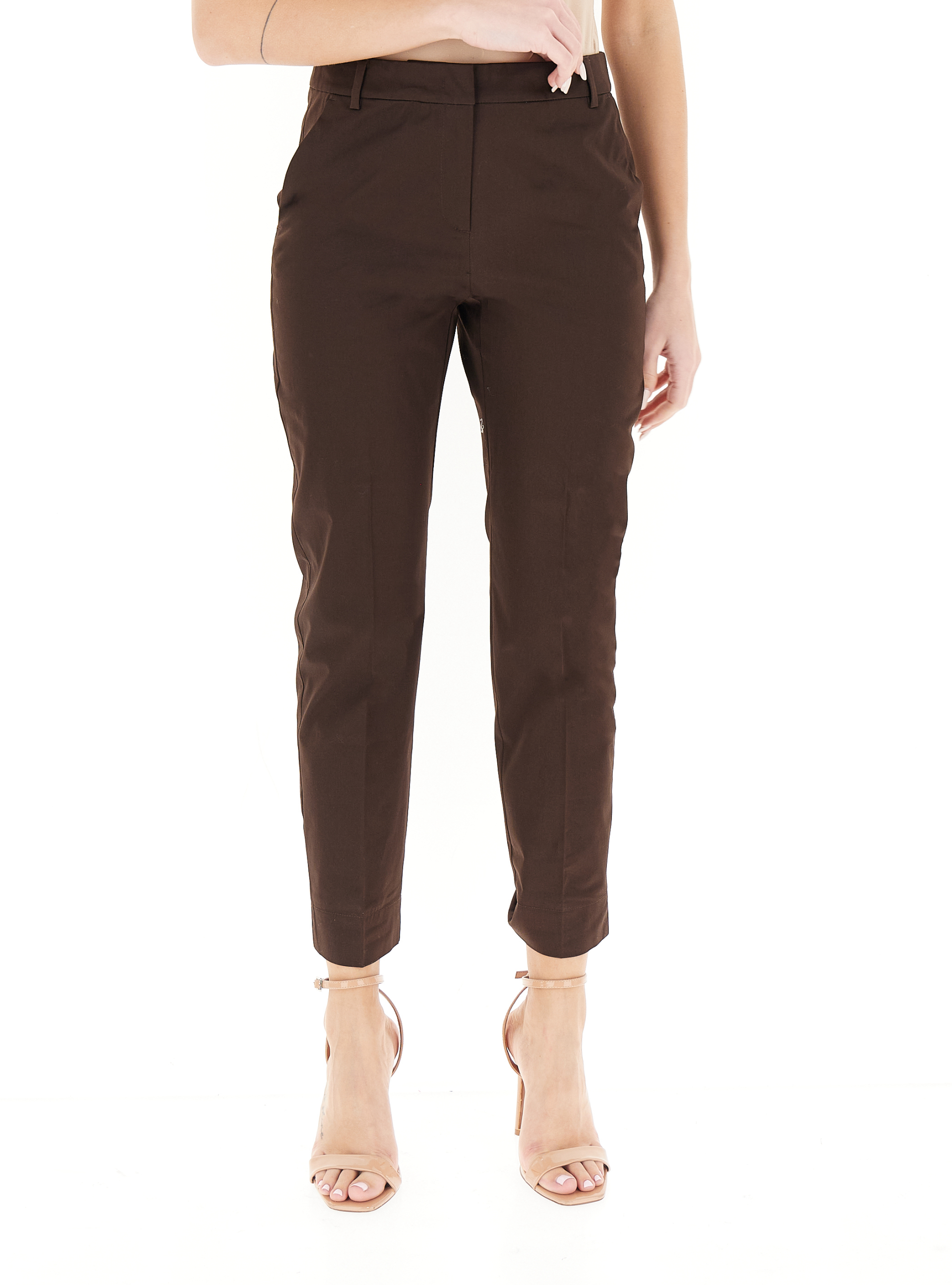 Pantalone a sigaretta MARRONE