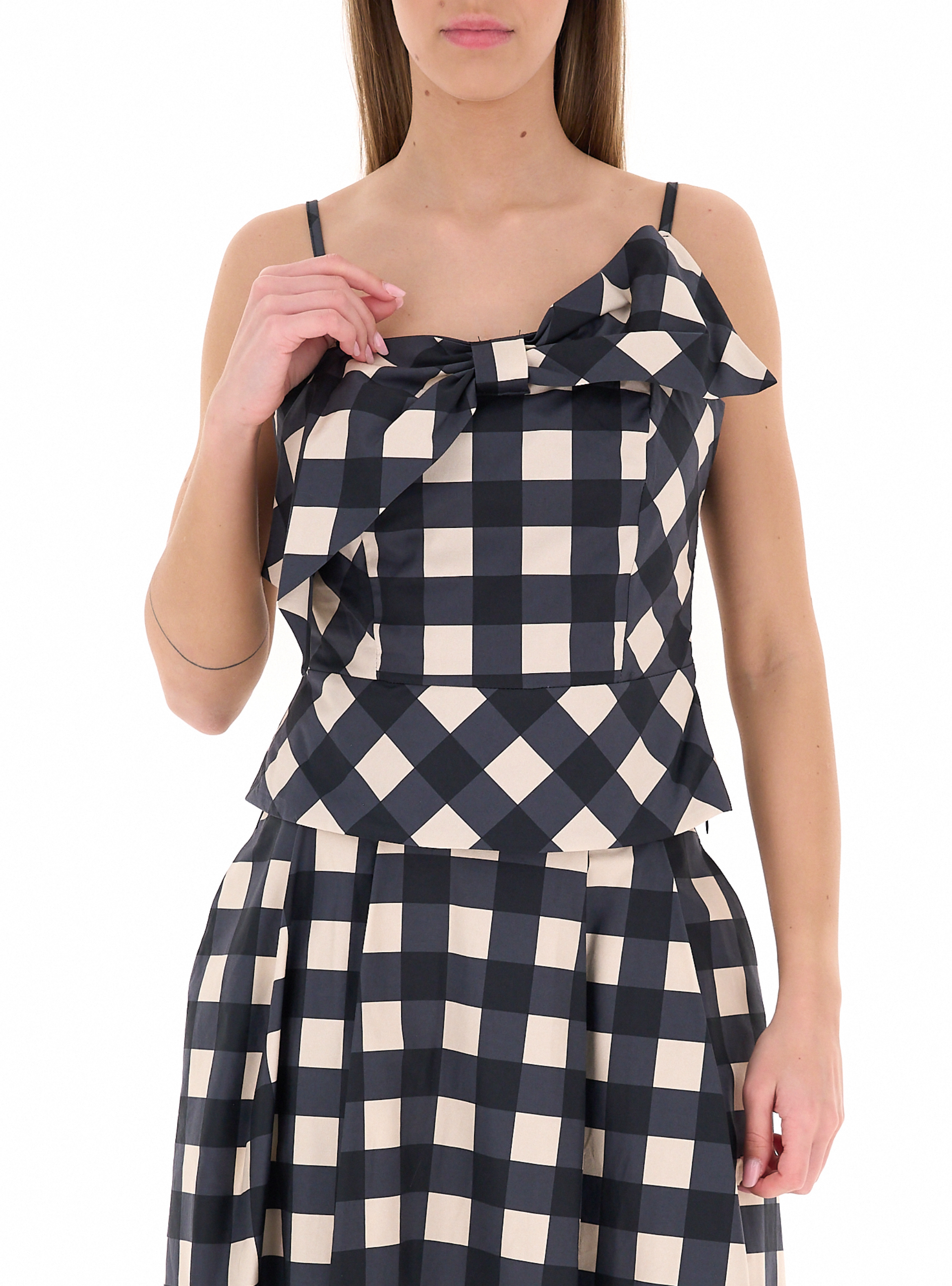 RINASCIMENTO Top in cotone NERO