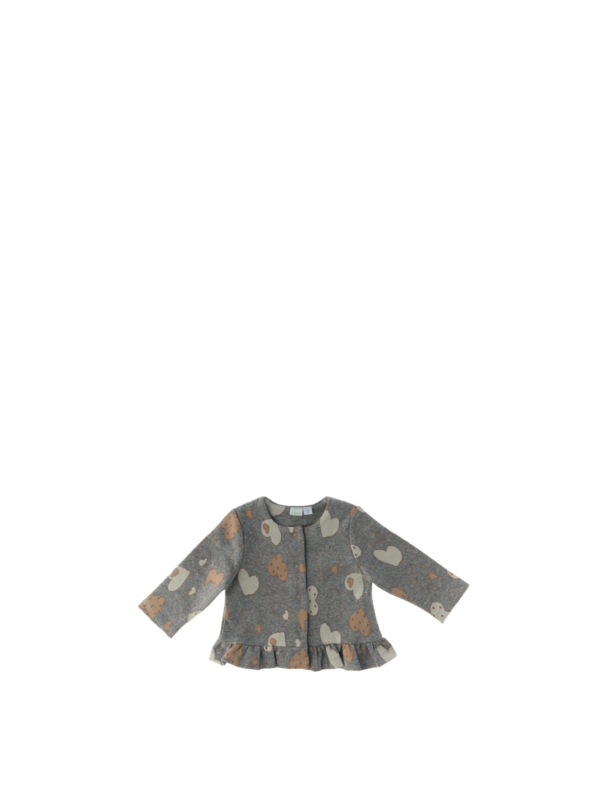Cardigan maniche lunghe NURSERY GRIGIO 24M