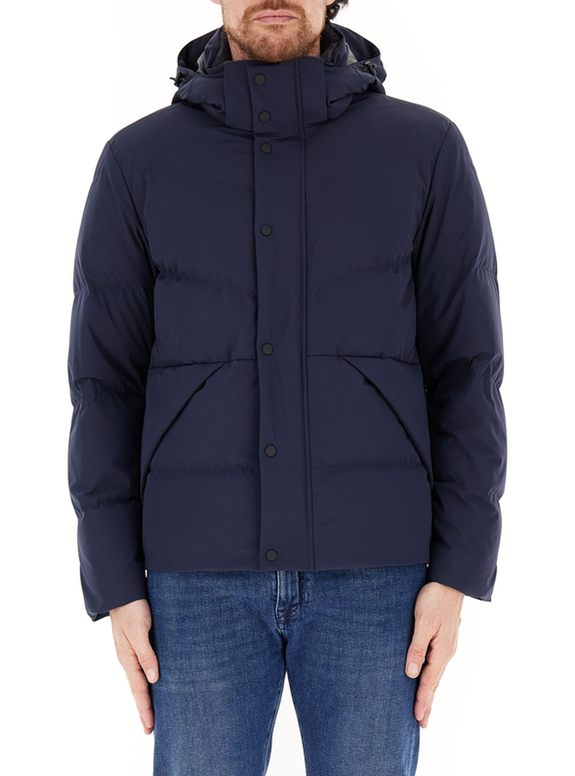 Piumino con cappuccio BLU NAVY M