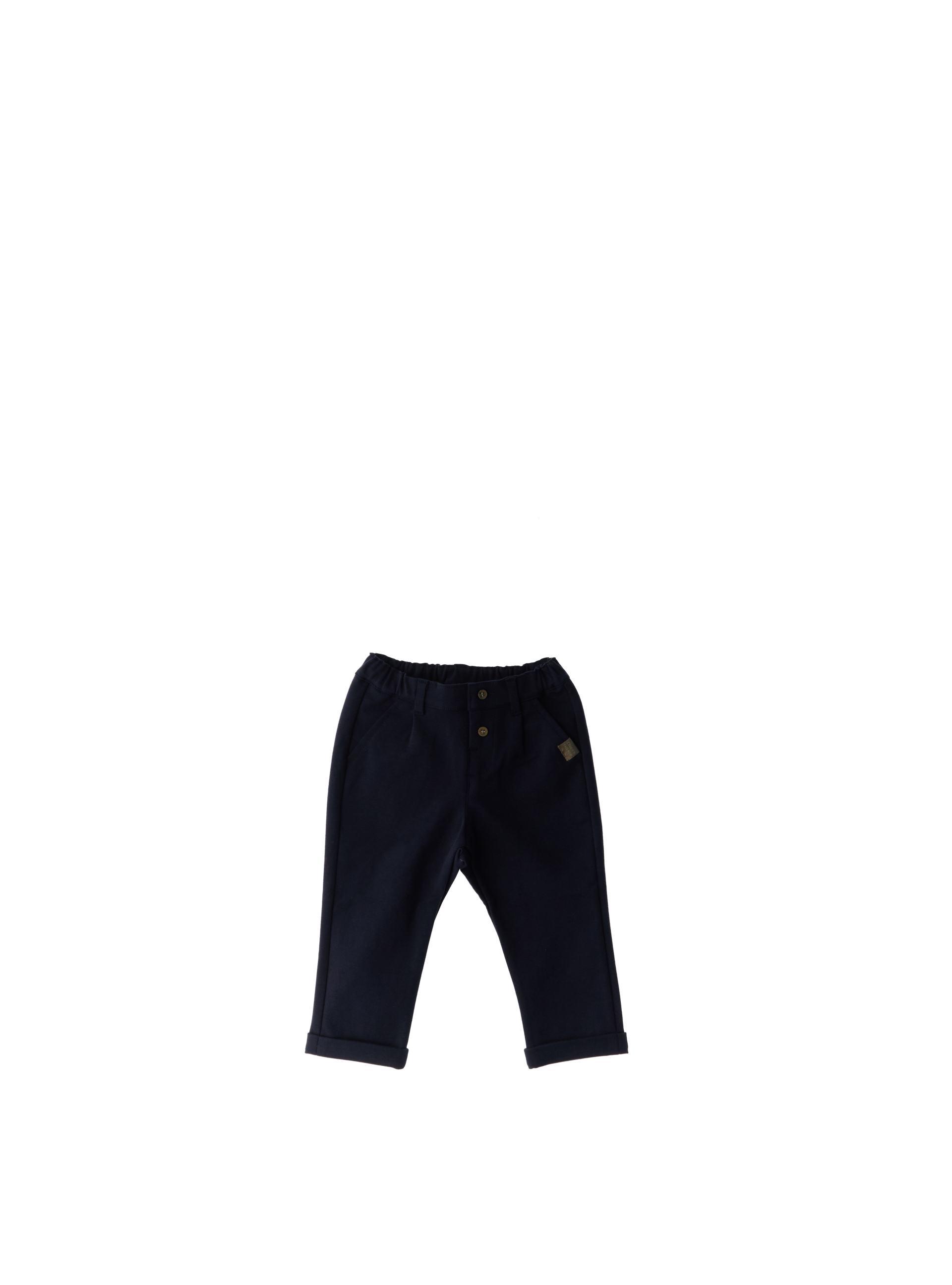 Pantalone vita elasticizzata BLU NOTTE 076/12M