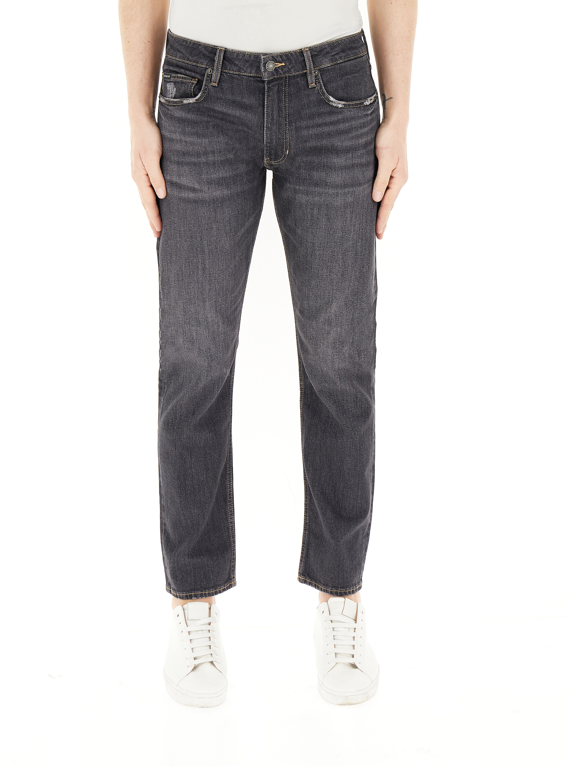 Jeans straight leg GRIGIO SCURO