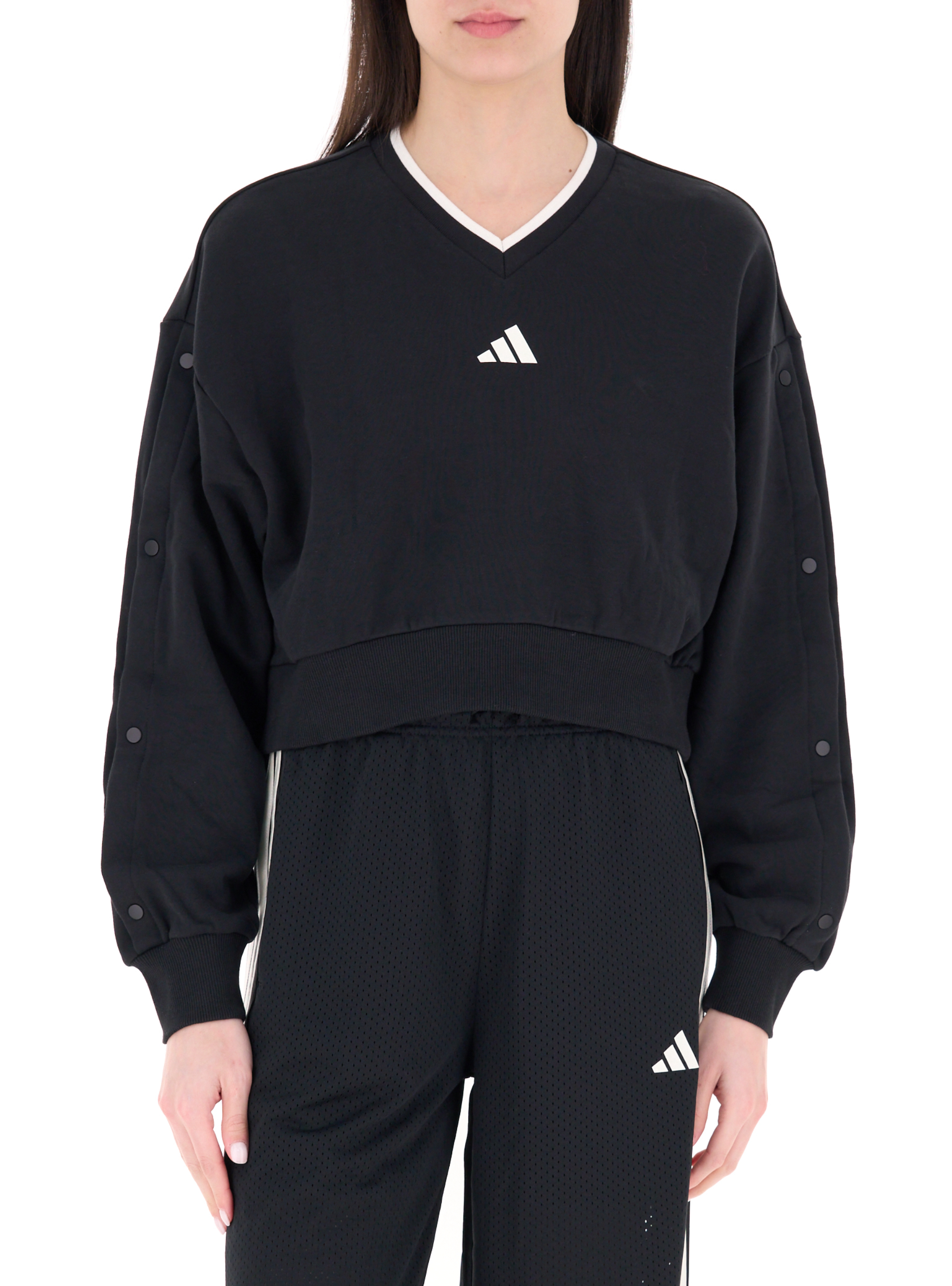 Adidas Felpa scollo V NERO