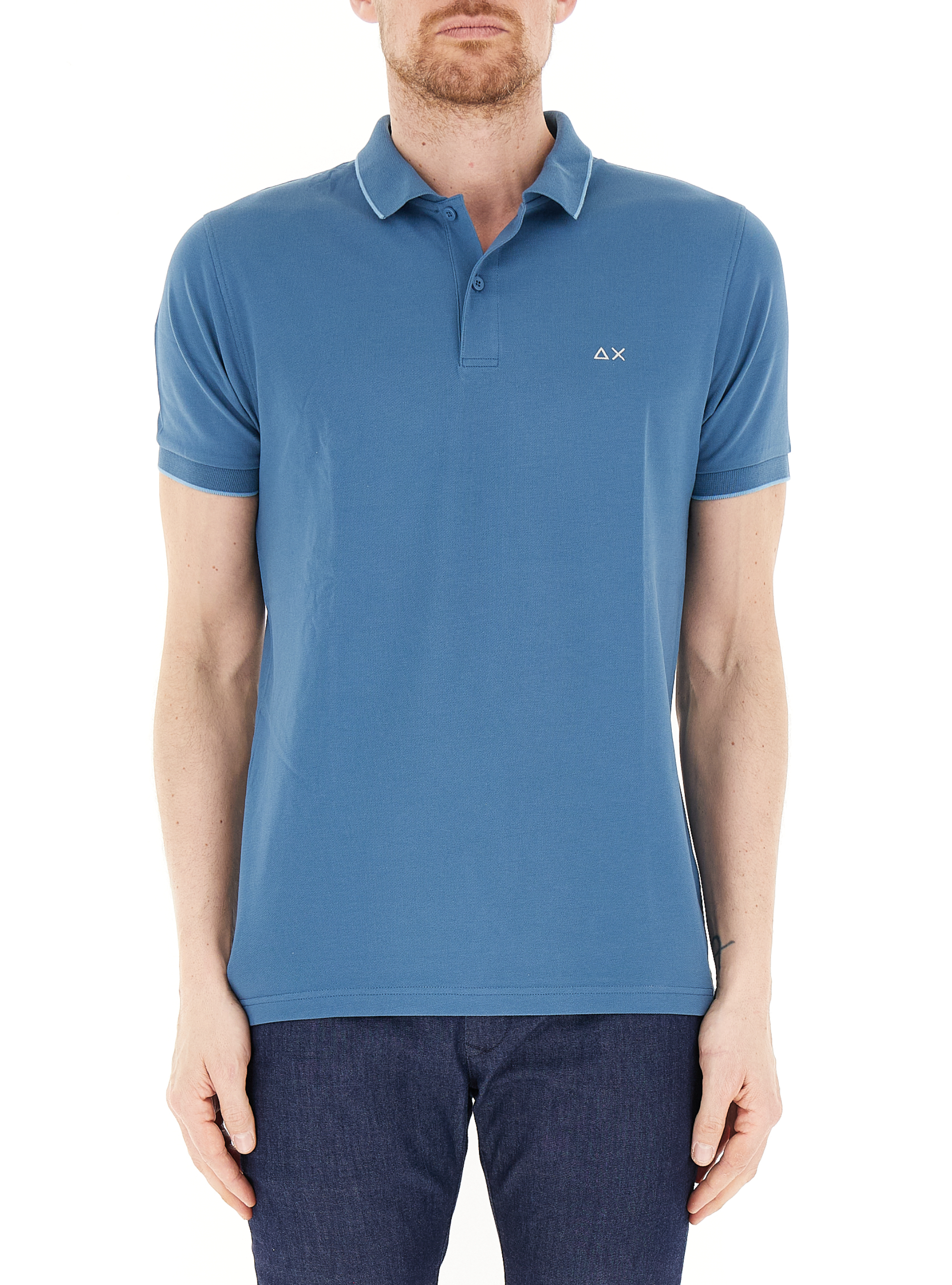 SUN68 Polo maniche corte TURCHESE