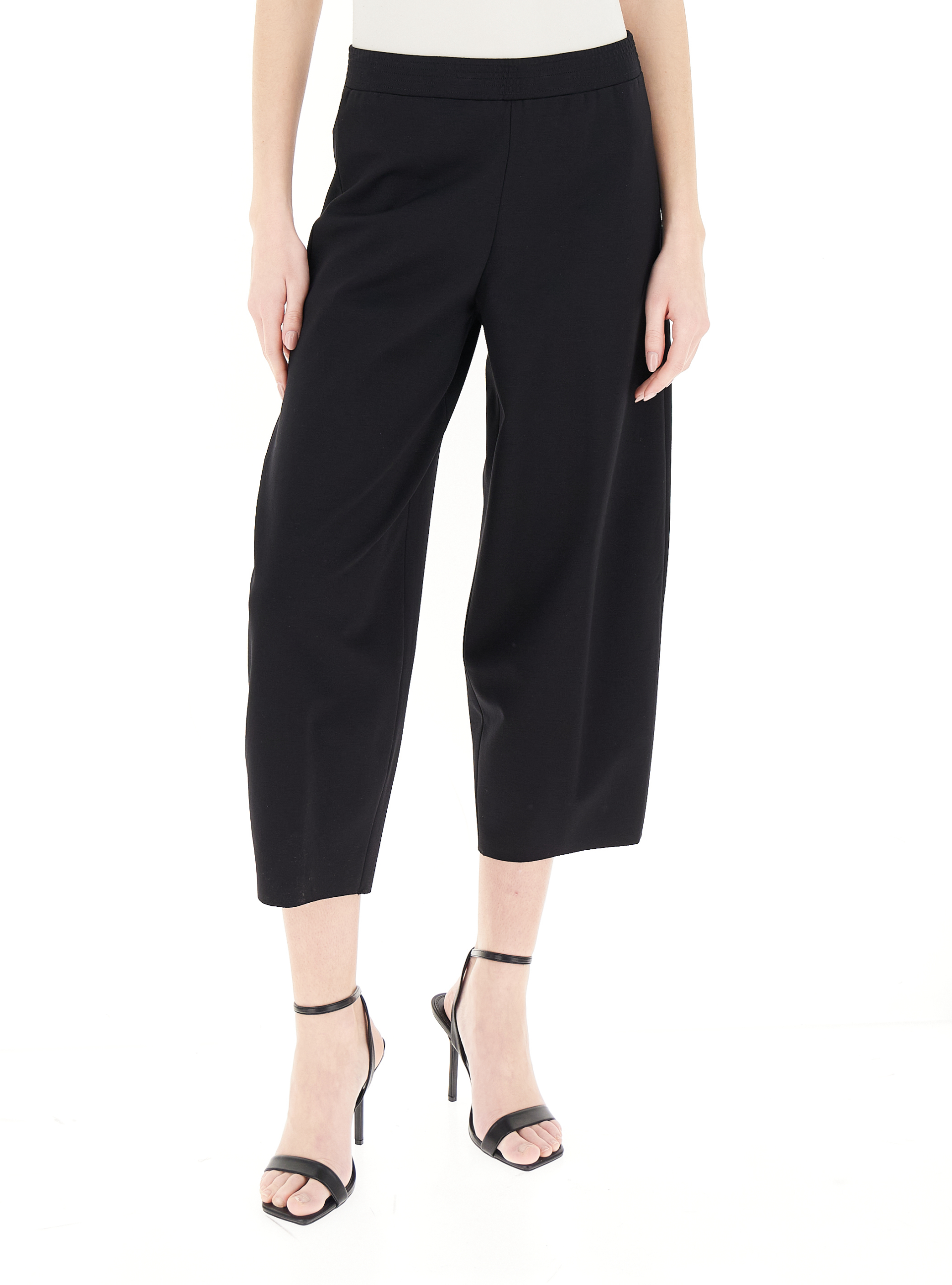 Pantalone vita elasticizzata NERO 46