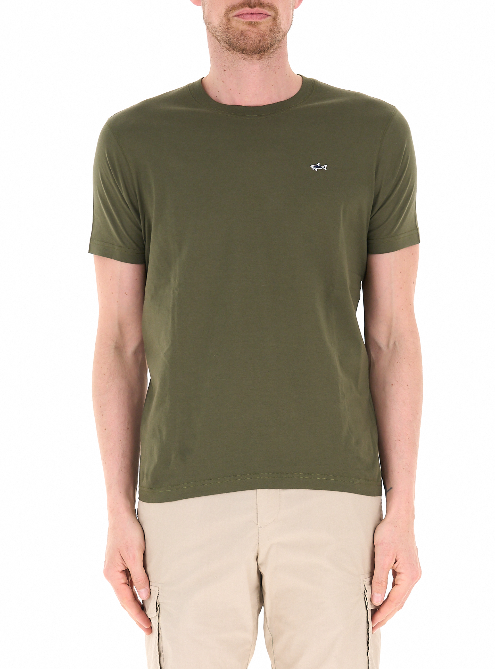 T-shirt girocollo VERDE OLIVA
