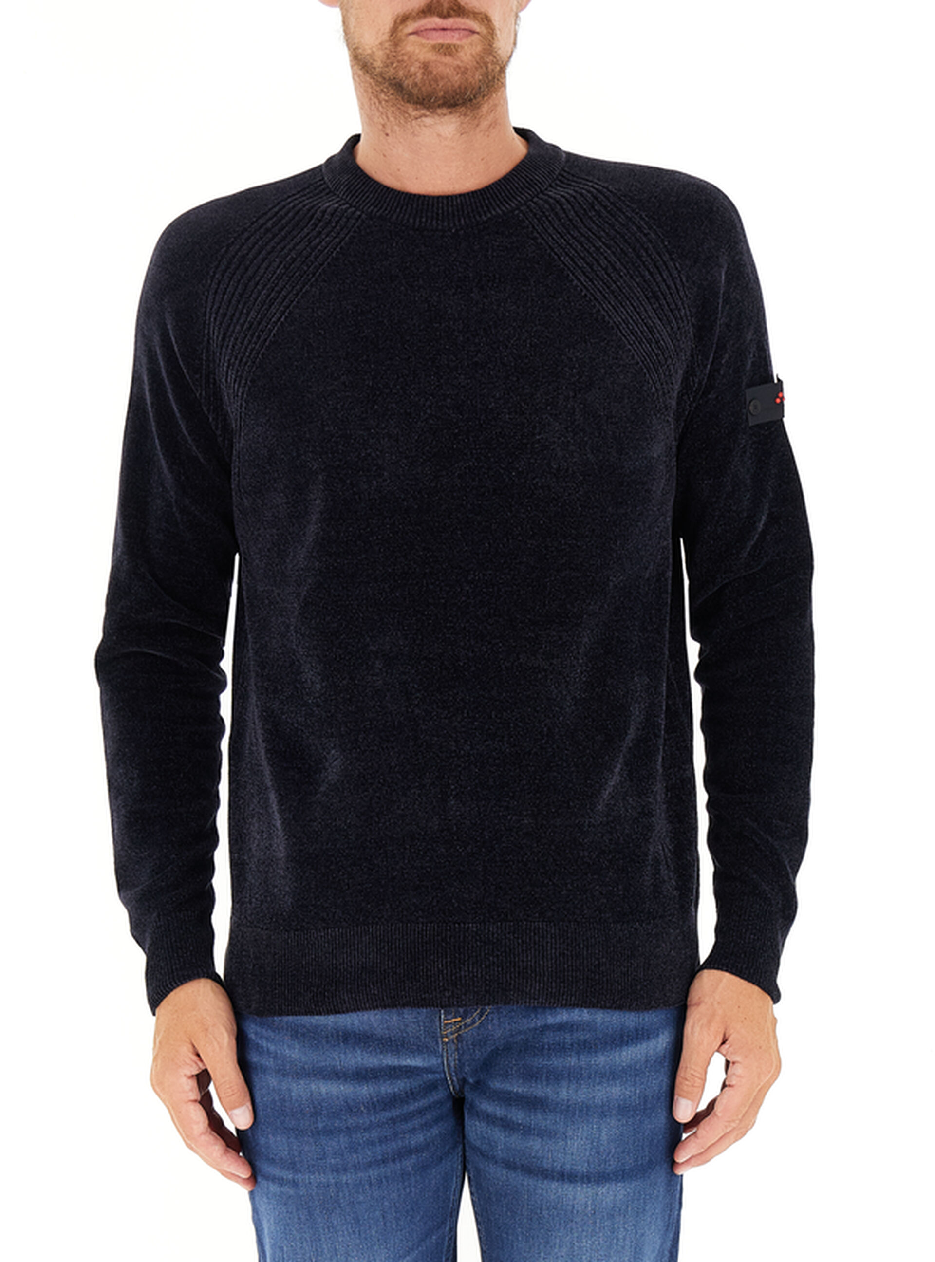 Maglione in ciniglia BLU NOTTE XL