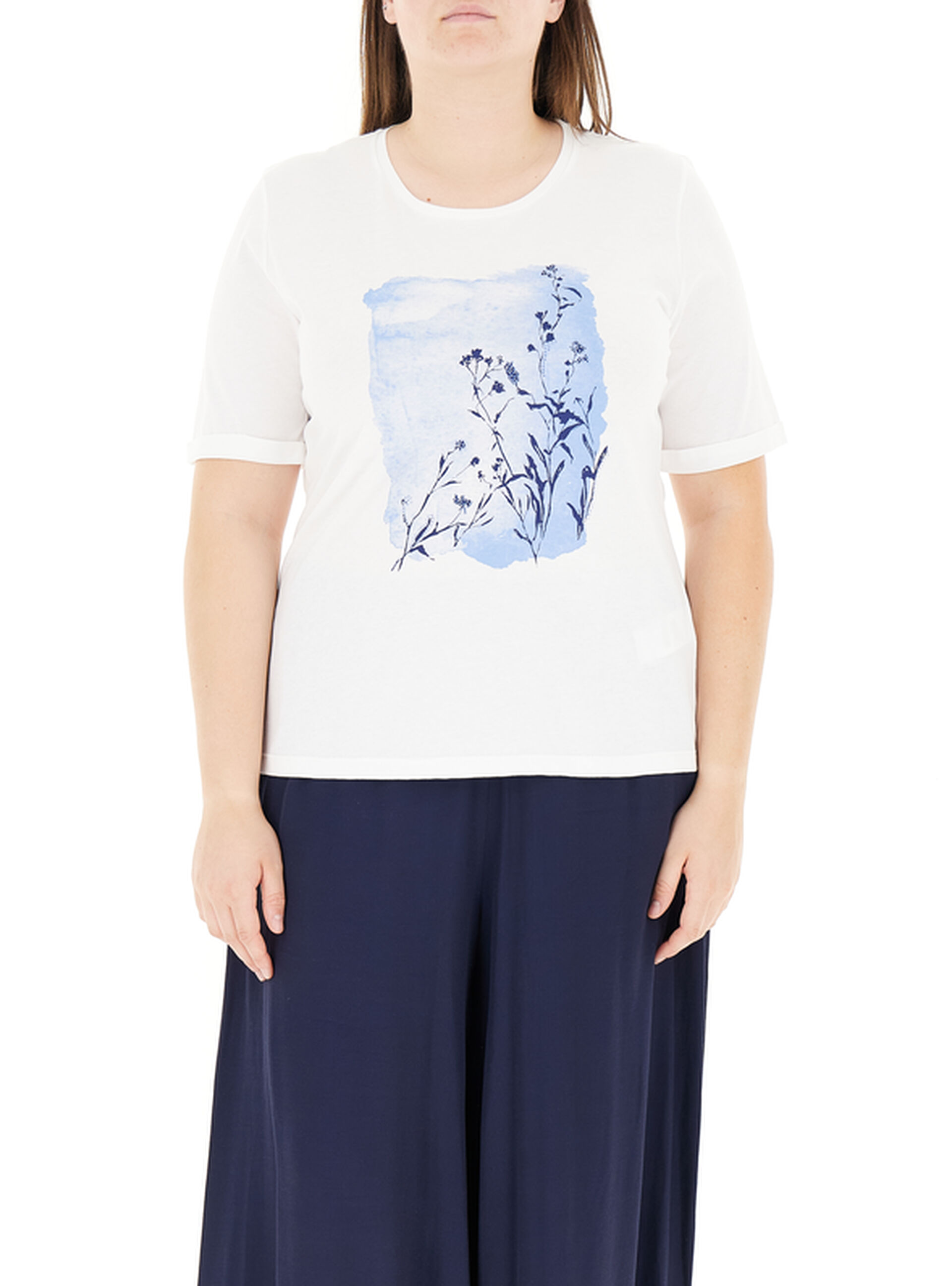T-shirt girocollo BIANCO
