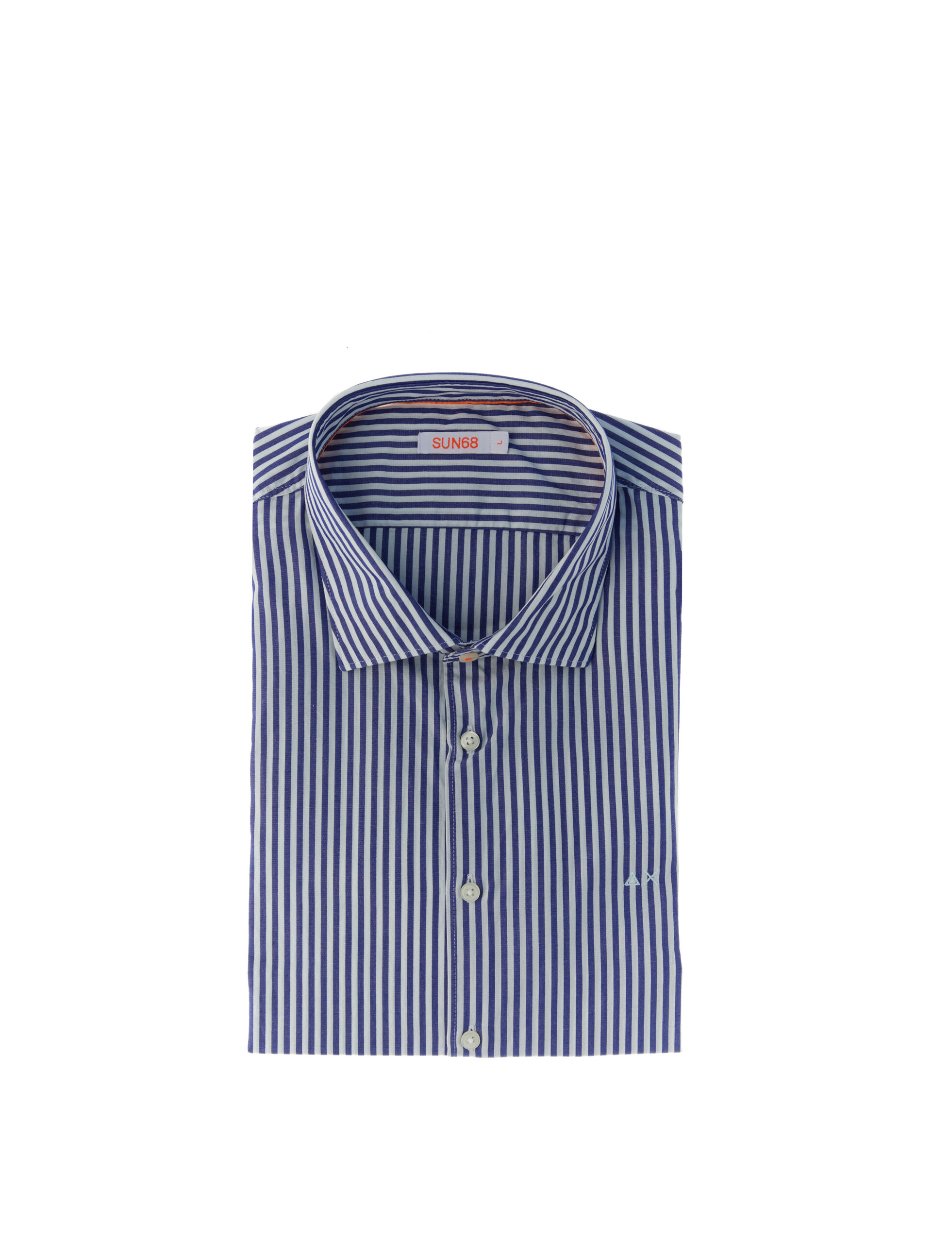 SUN68 Camicia a righe BLU
