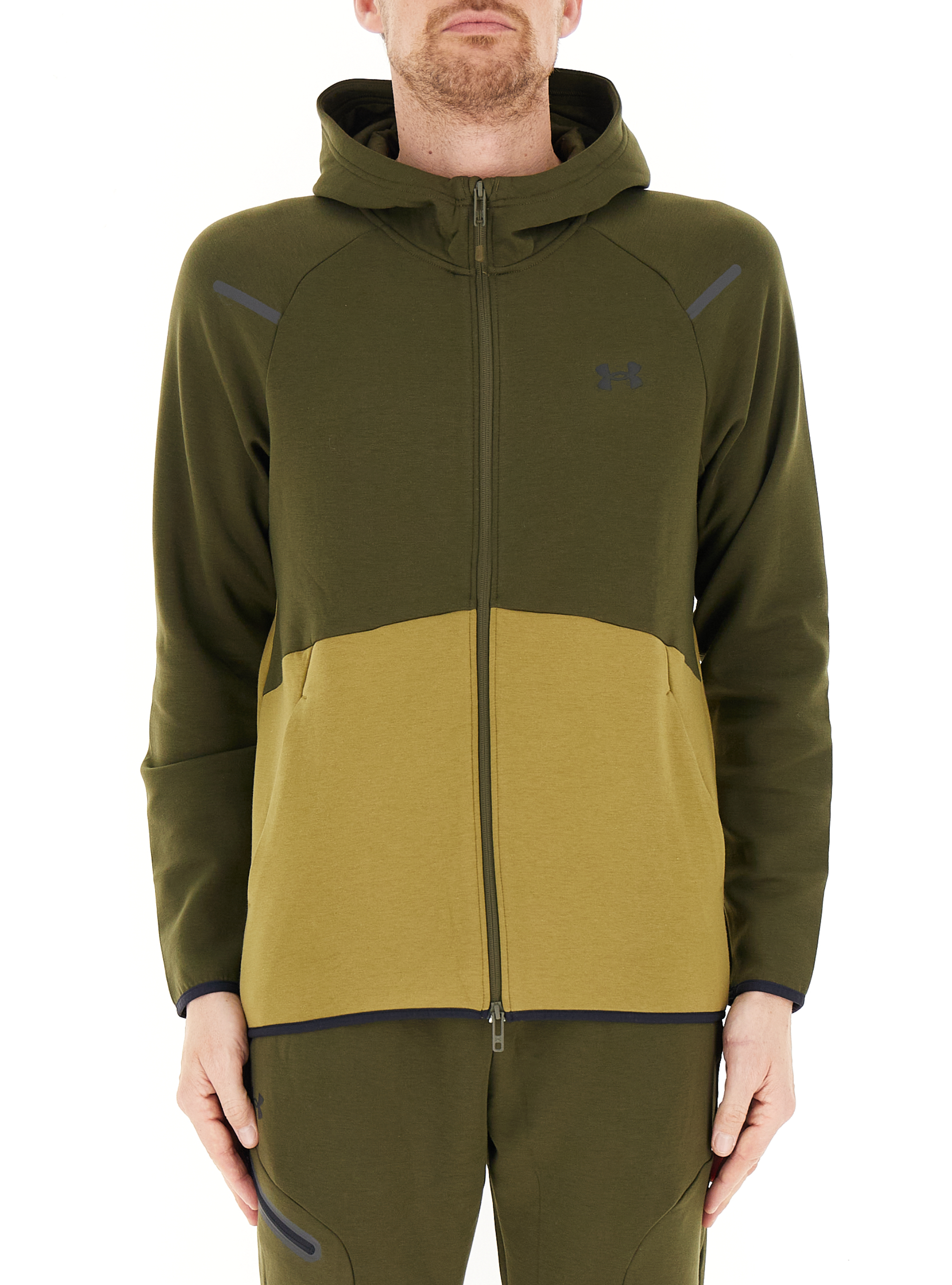 Felpa con cappuccio VERDE OLIVA XL