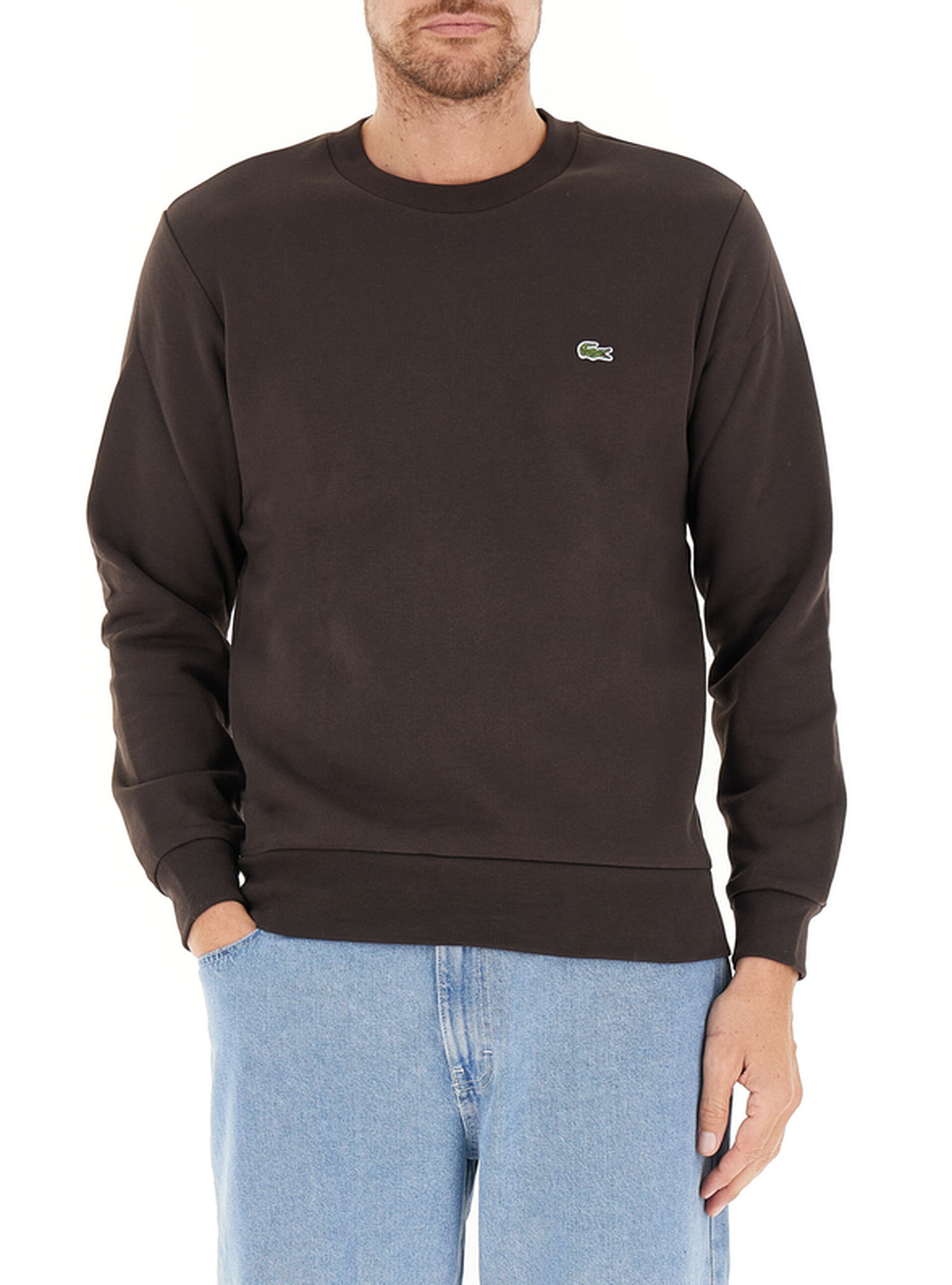 Felpa misto cotone MARRONE 6