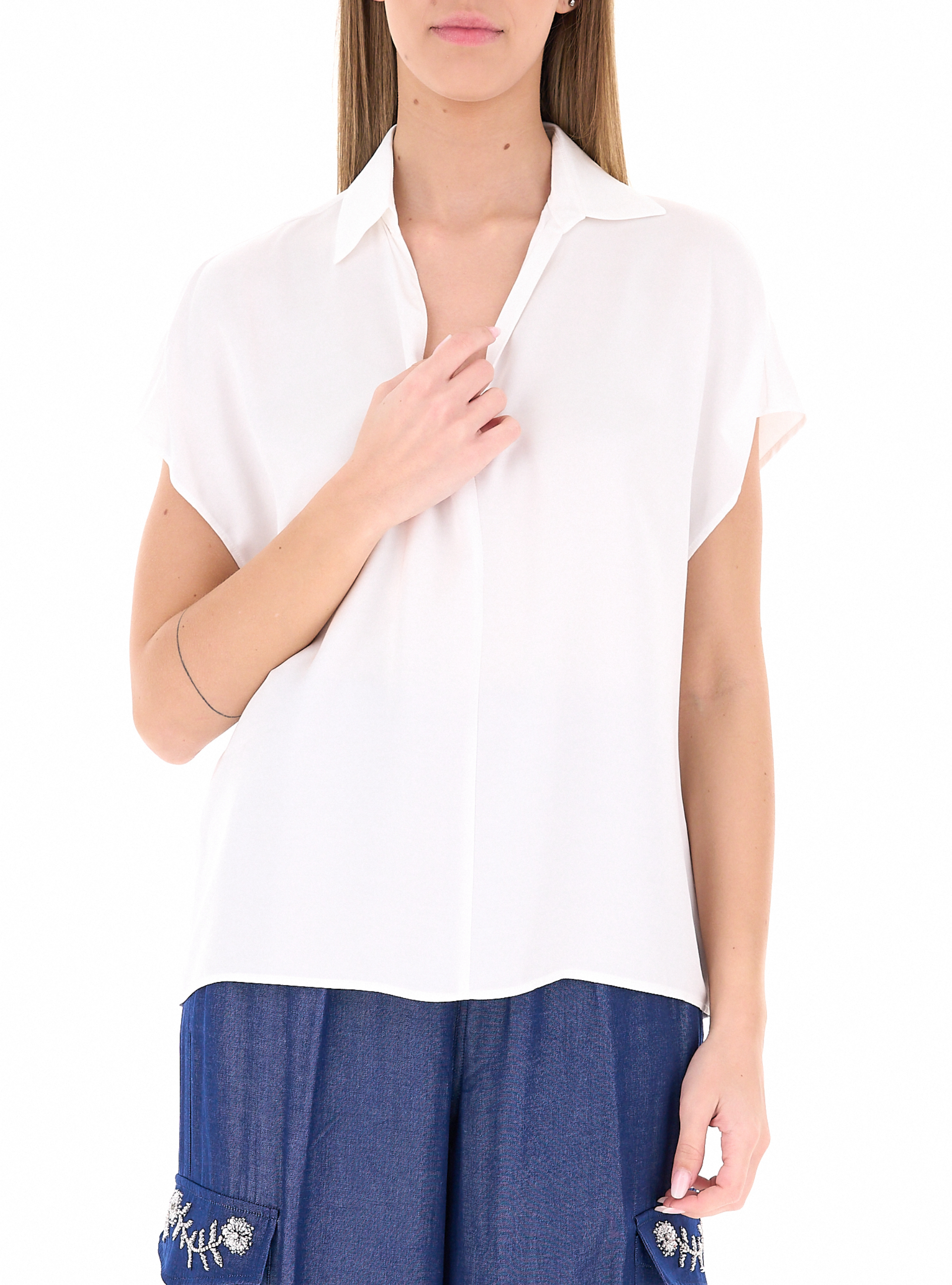 LIU JO Blusa in viscosa BIANCO