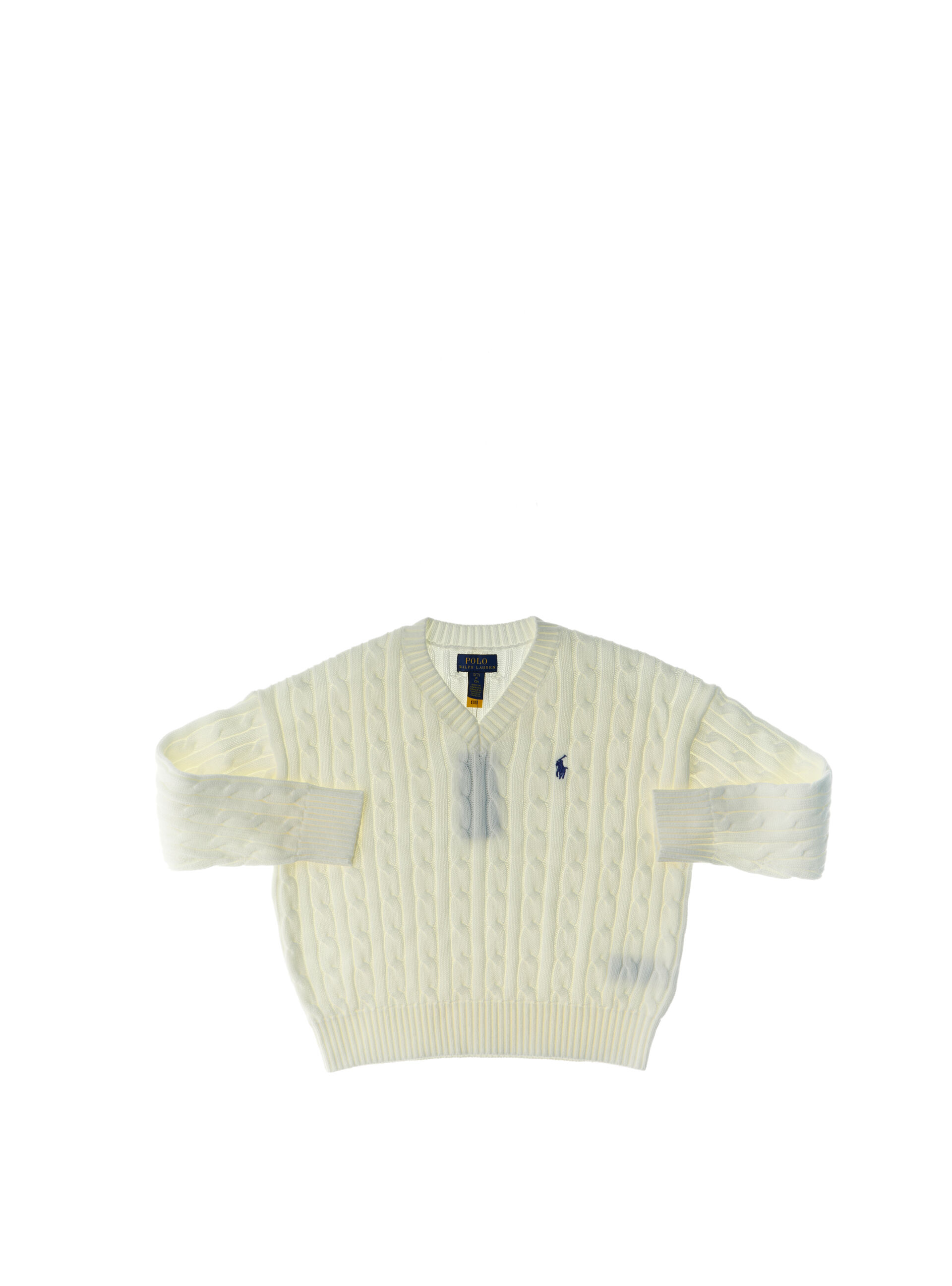 Maglione a trecce POLO GIRLS PANNA M