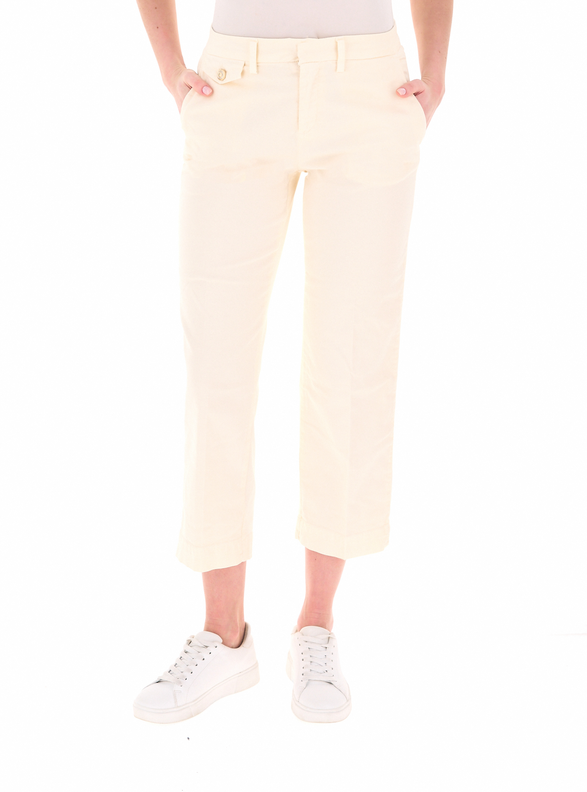 Pantalone in cotone LIU JEANS PANNA 29