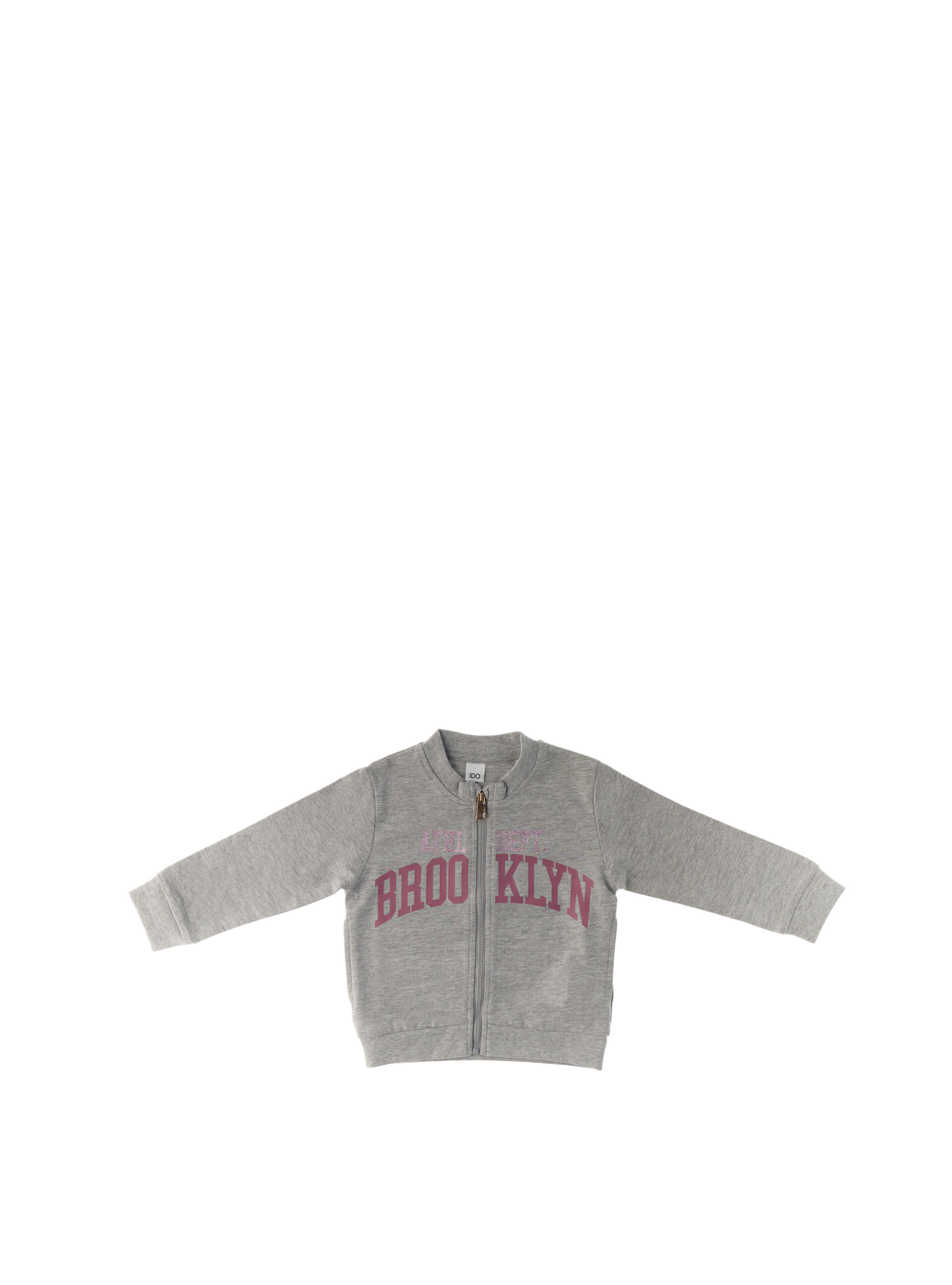 IDO Felpa con zip GRIGIO