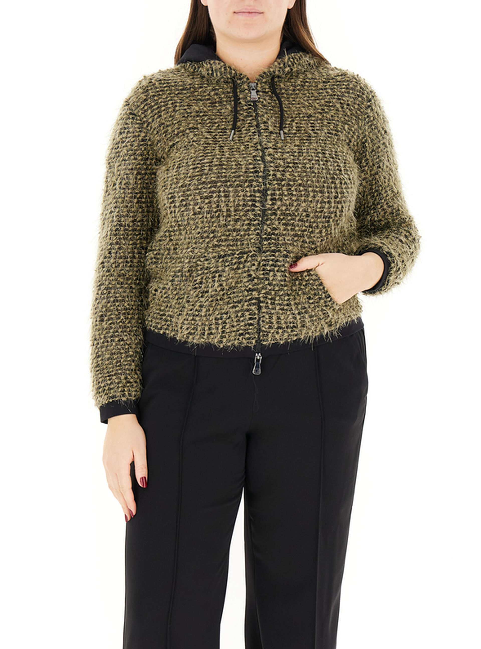 Felpa con cappuccio COLLECTION VERDE MILITARE S