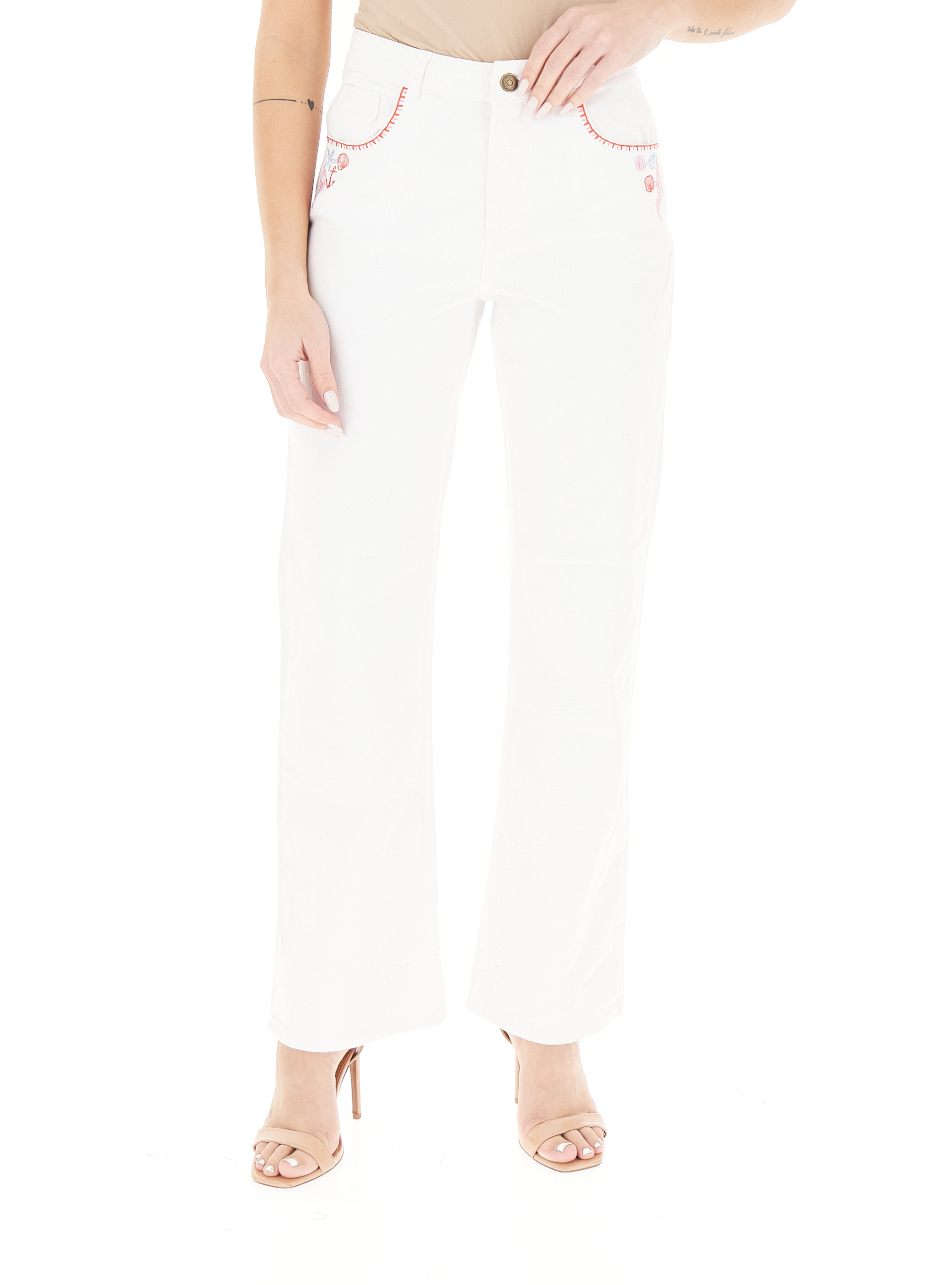 PENNYBLACK Pantalone flare PANNA
